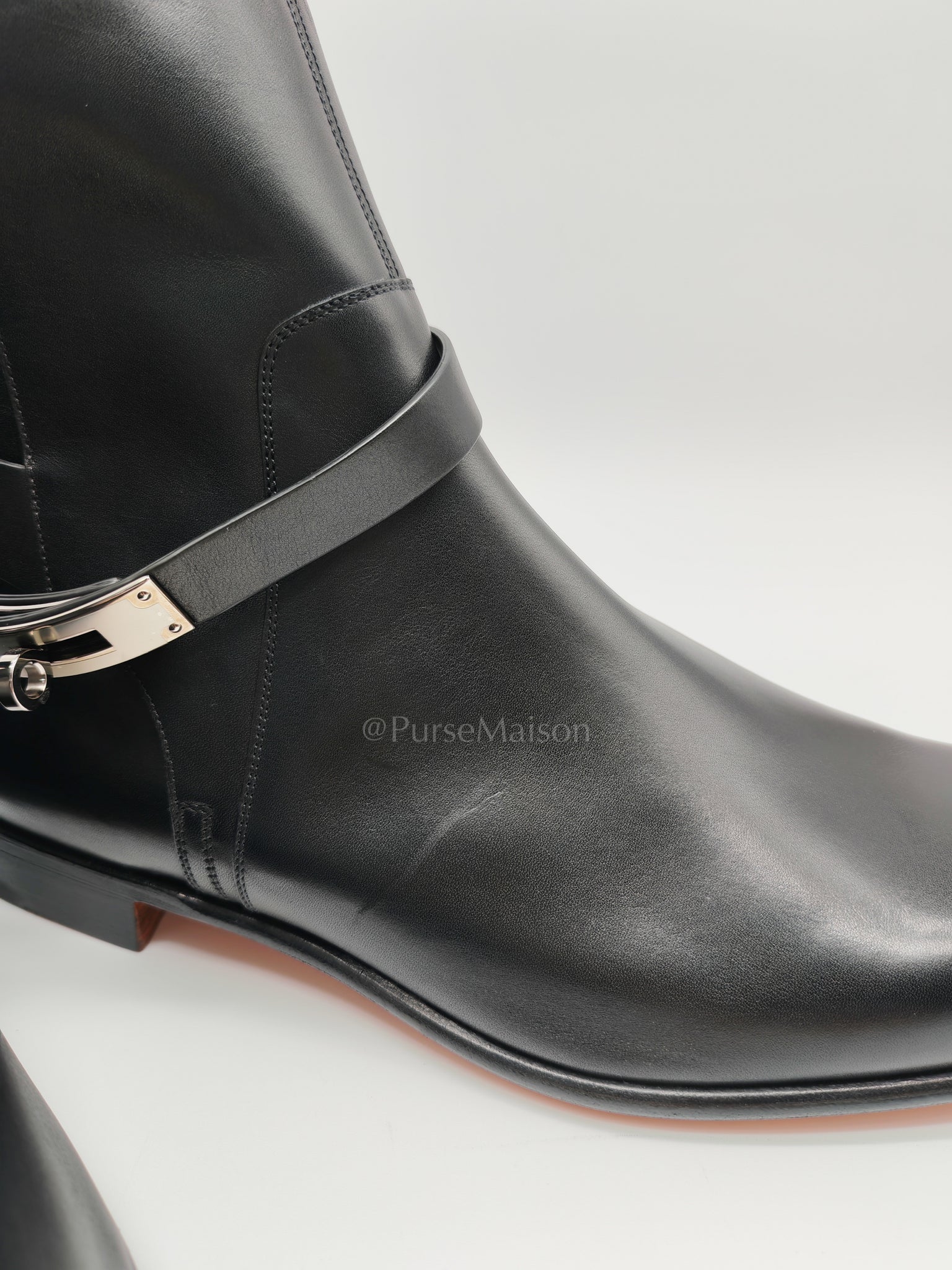 Neo Ankle Boots Noir (Black) in Calfskin Leather Size 44.5 EU (29 CM) | Purse Maison Luxury Bags Shop