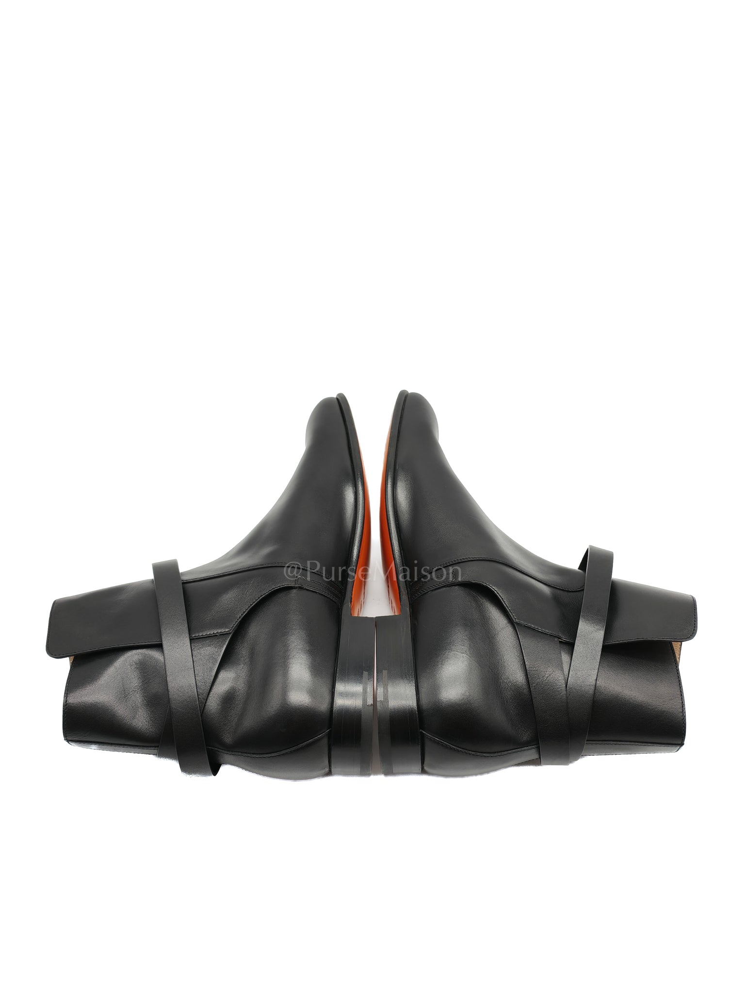 Neo Ankle Boots Noir (Black) in Calfskin Leather Size 44.5 EU (29 CM) | Purse Maison Luxury Bags Shop