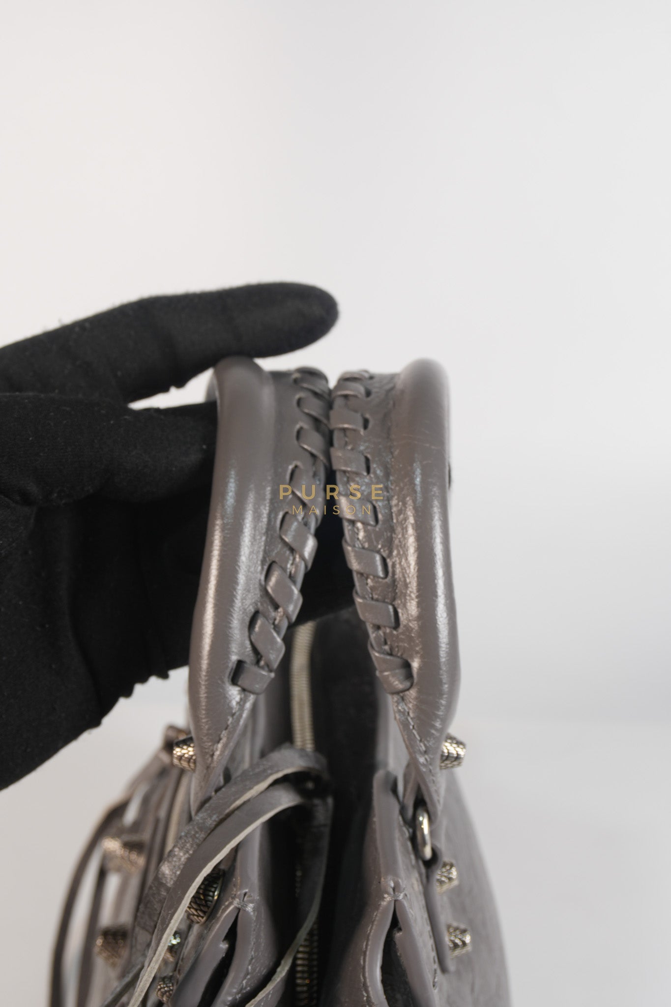 Neo Cagole Arena XS in Dark Grey Agneau Leather | Purse Maison Luxury Bags Shop