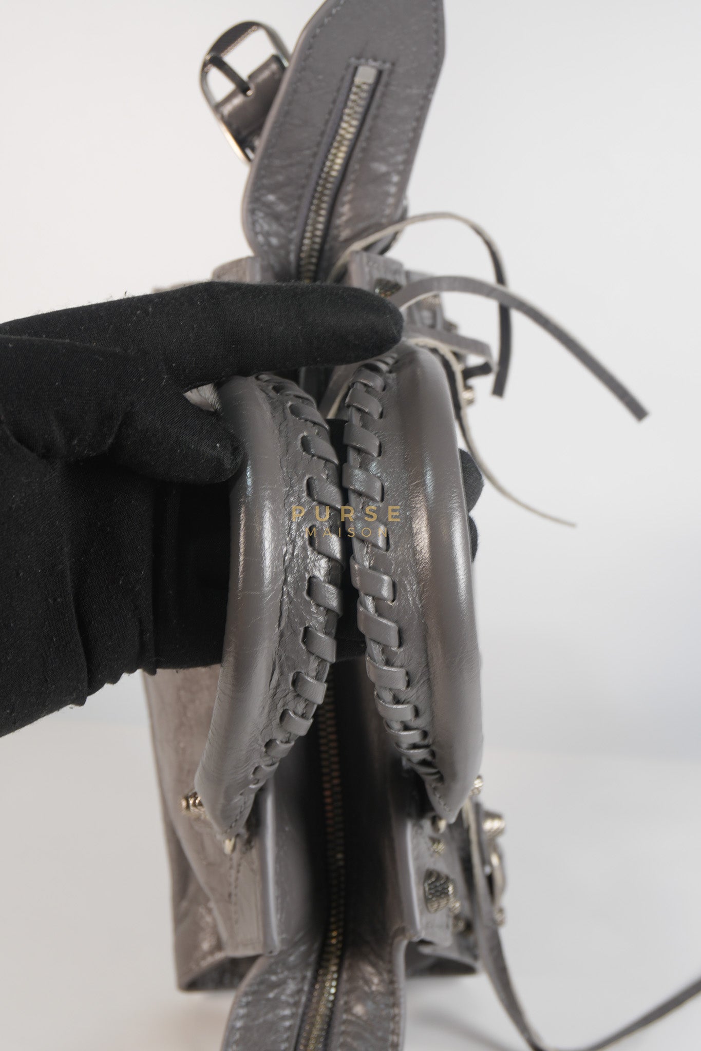 Neo Cagole Arena XS in Dark Grey Agneau Leather | Purse Maison Luxury Bags Shop