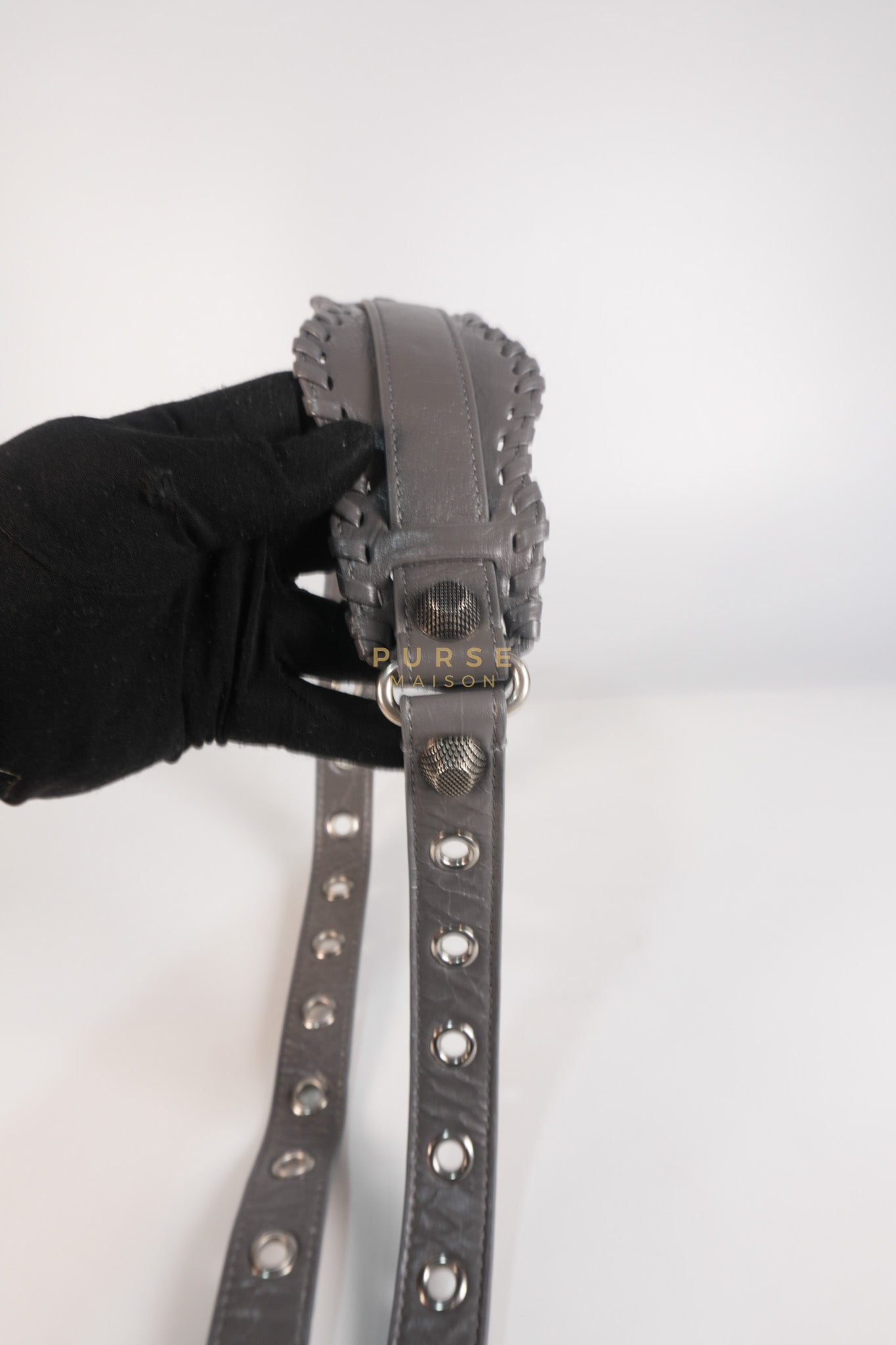 Neo Cagole Arena XS in Dark Grey Agneau Leather | Purse Maison Luxury Bags Shop