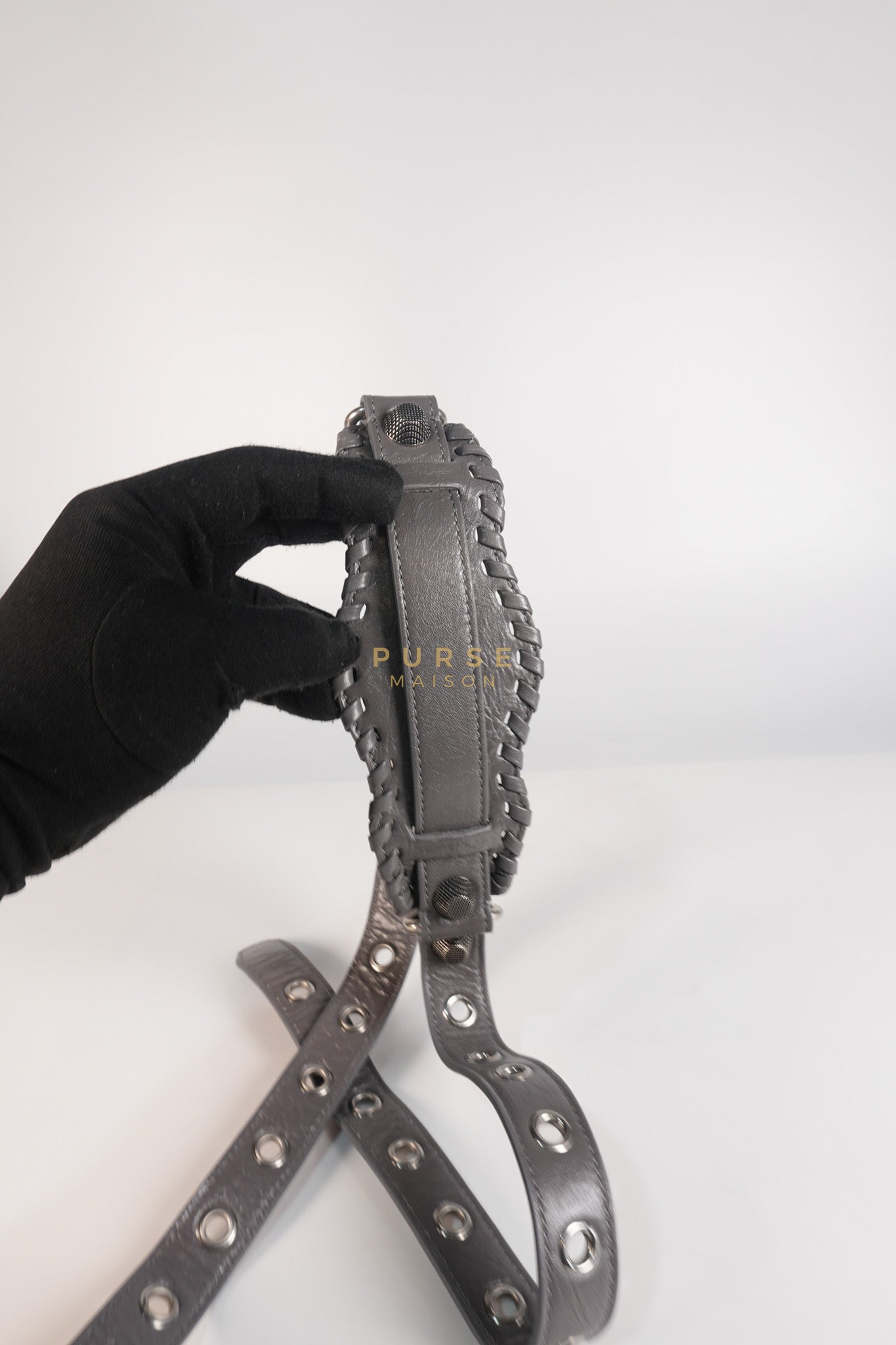 Neo Cagole Arena XS in Dark Grey Agneau Leather | Purse Maison Luxury Bags Shop