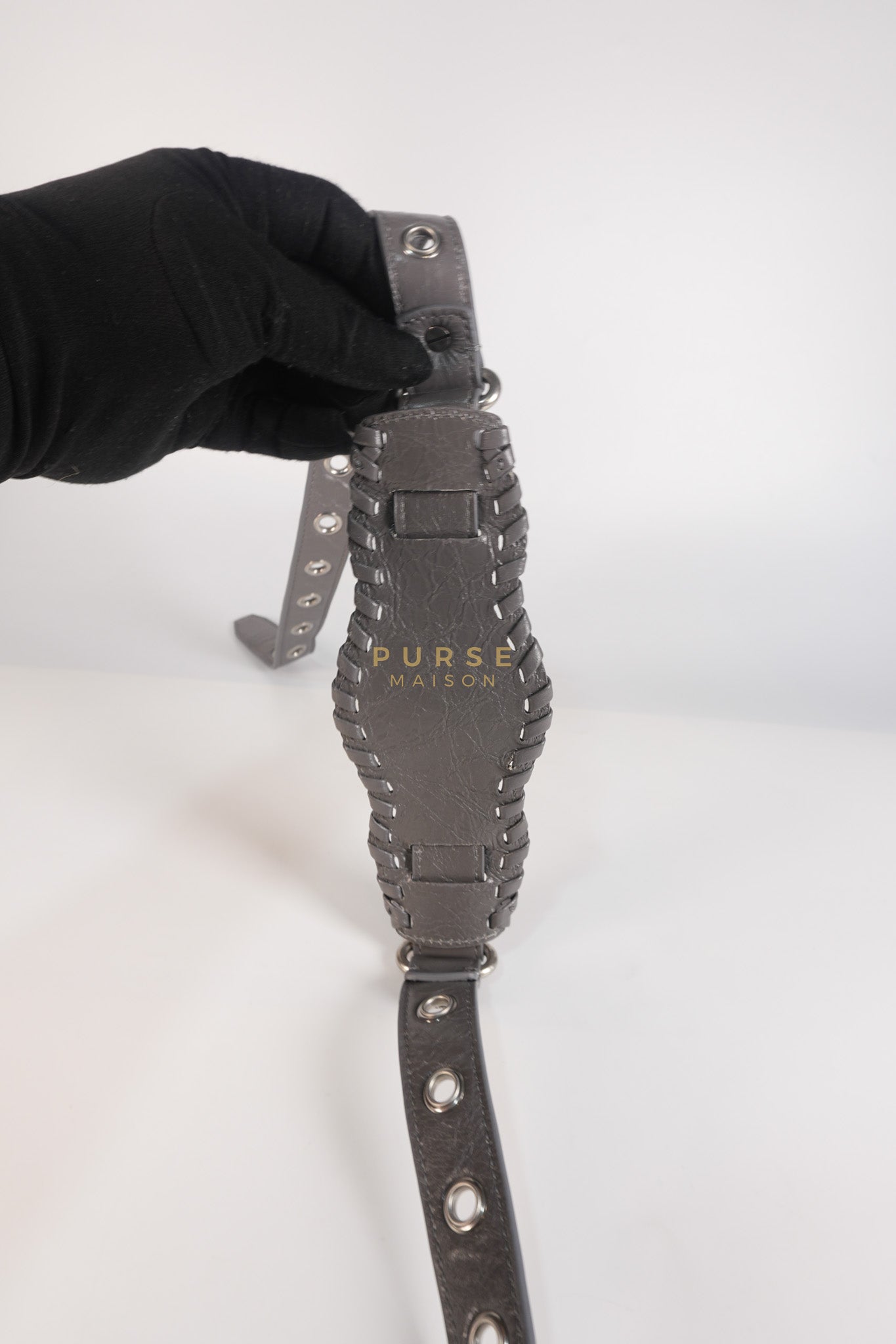 Neo Cagole Arena XS in Dark Grey Agneau Leather | Purse Maison Luxury Bags Shop