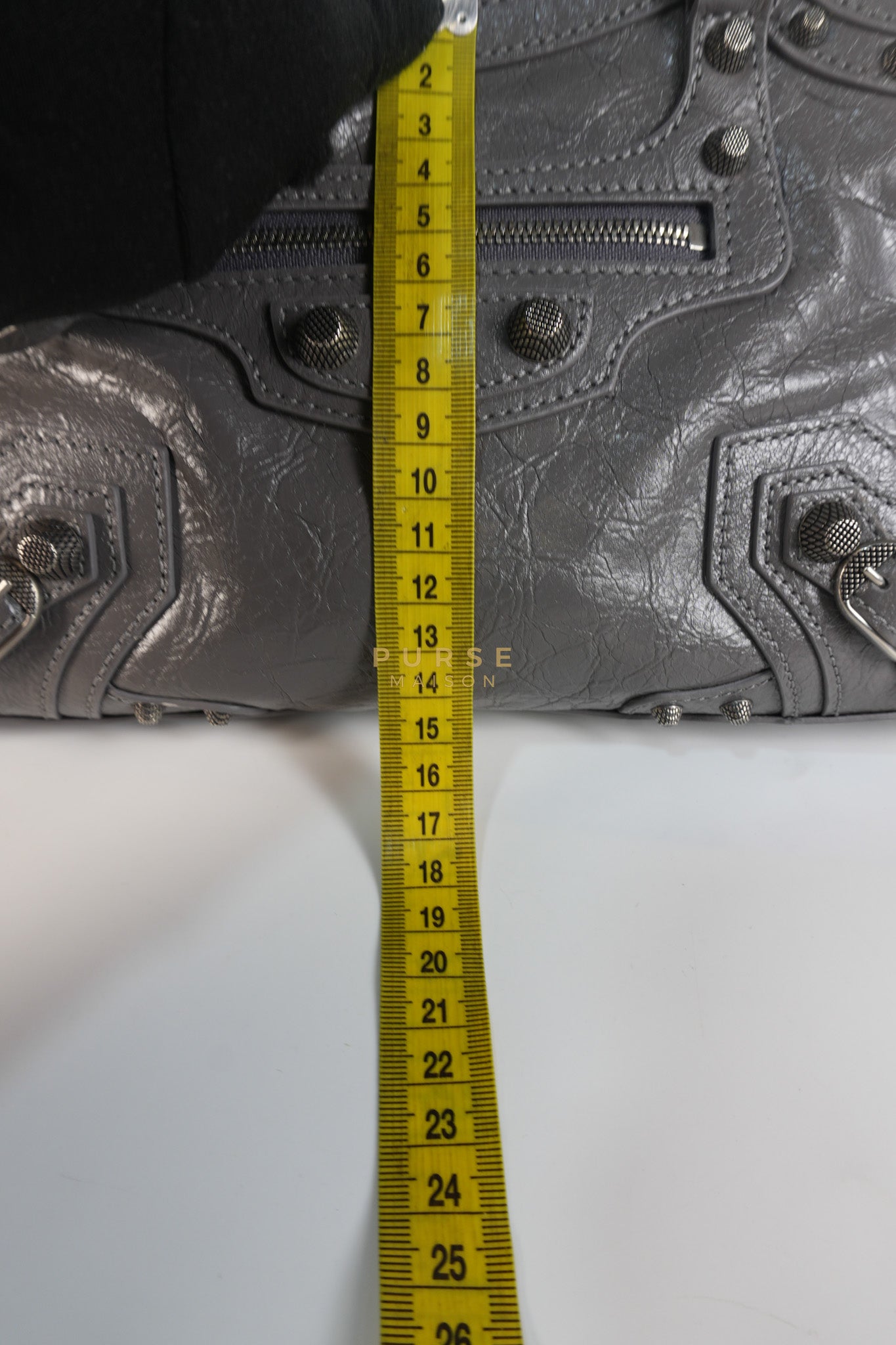 Neo Cagole Arena XS in Dark Grey Agneau Leather | Purse Maison Luxury Bags Shop