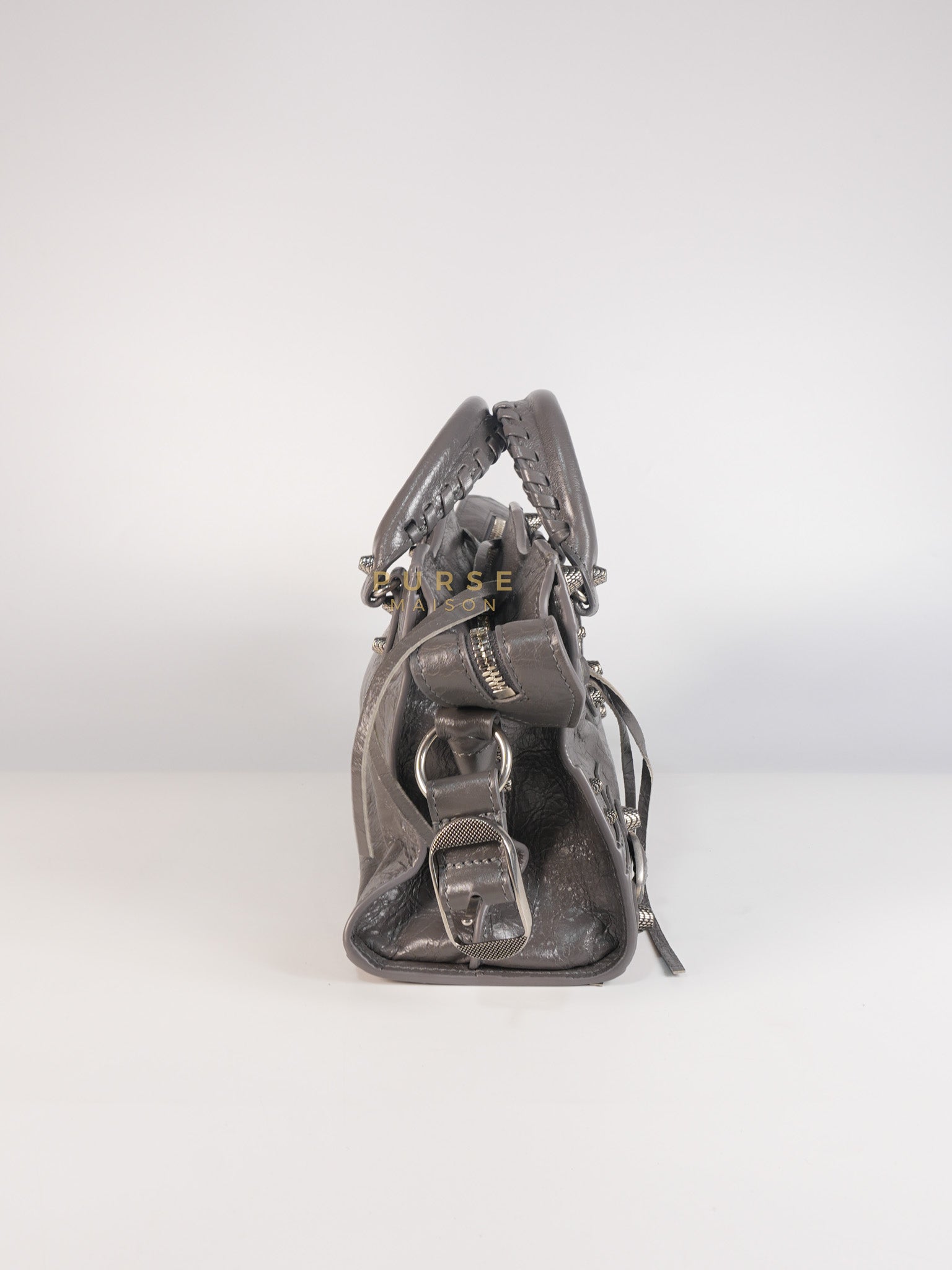 Neo Cagole Arena XS in Dark Grey Agneau Leather | Purse Maison Luxury Bags Shop