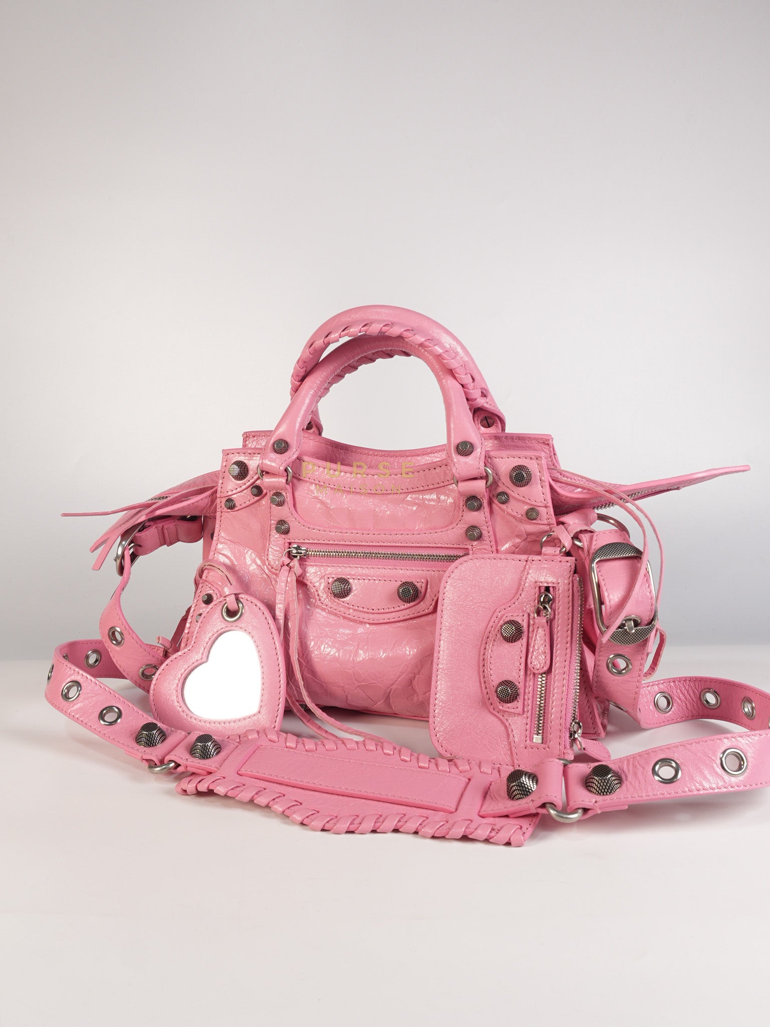 Neo Cagole Arena XS in Sweet Pink Agneau Leather | Purse Maison Luxury Bags Shop