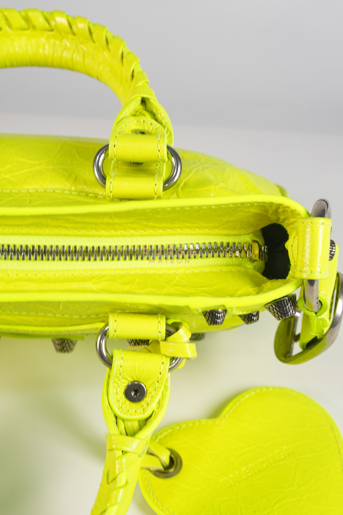 Neo Cagole Small Fluo Yellow Crossbody Bag | Purse Maison Luxury Bags Shop