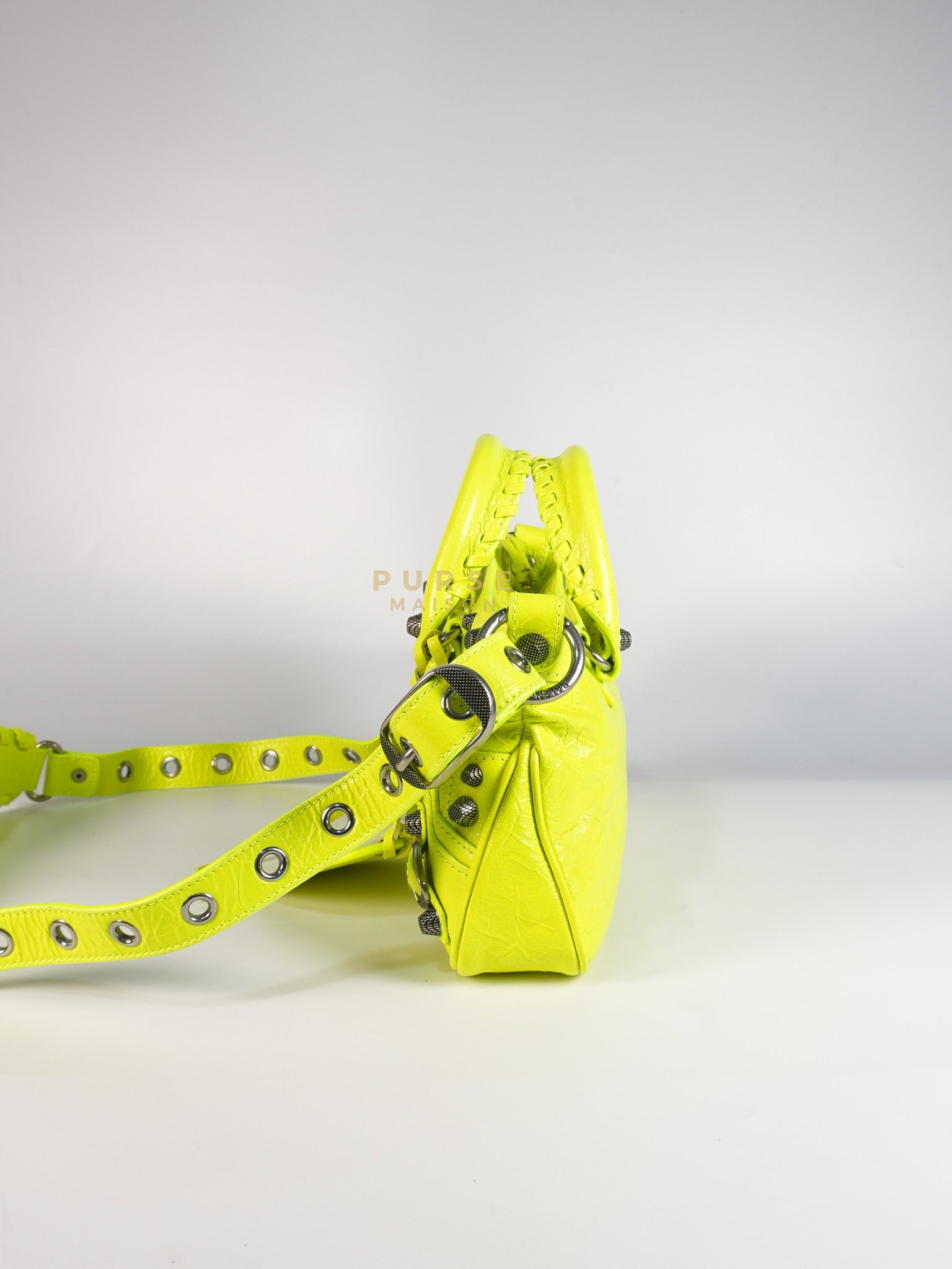 Neo Cagole Small Fluo Yellow Crossbody Bag | Purse Maison Luxury Bags Shop