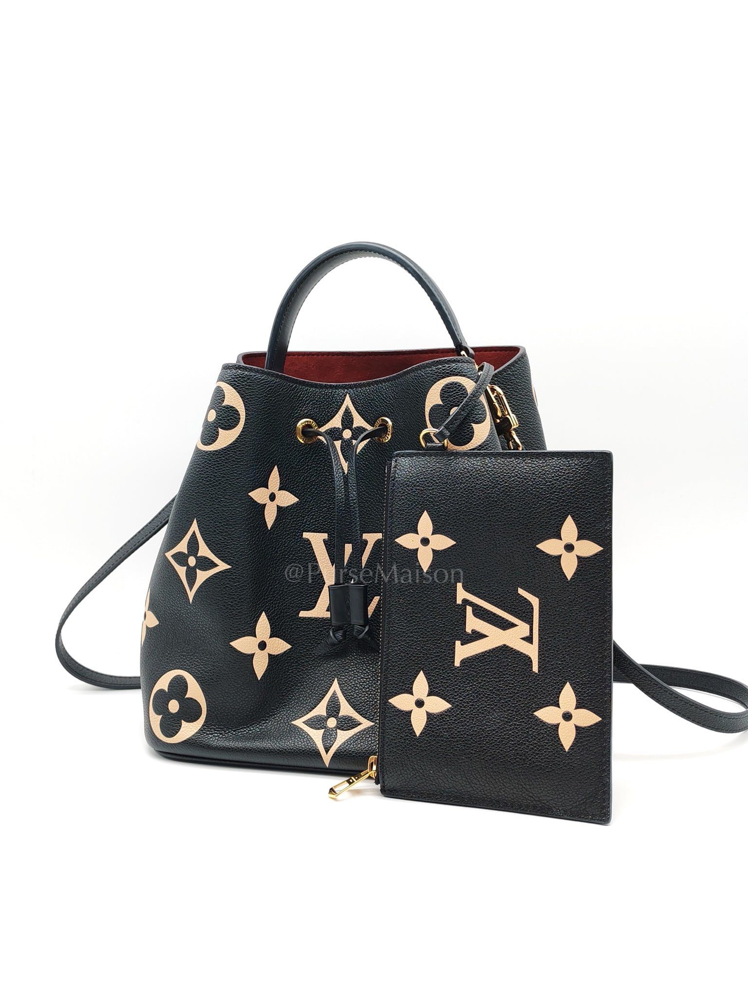 Neo Noe MM Bi-Color Monogram Empreinte Leather (Microchip) | Purse Maison Luxury Bags Shop