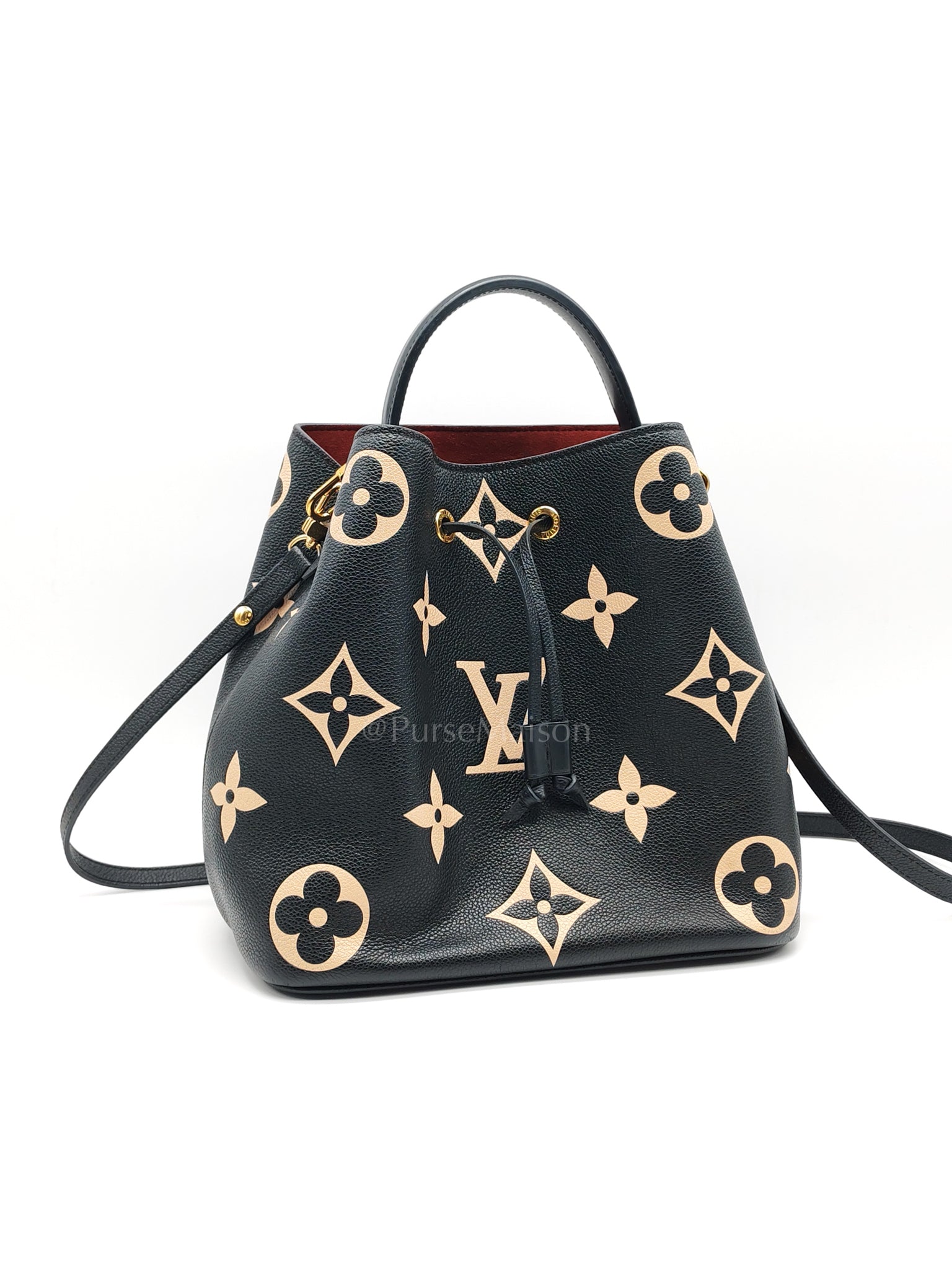 Neo Noe MM Bi-Color Monogram Empreinte Leather (Microchip) | Purse Maison Luxury Bags Shop