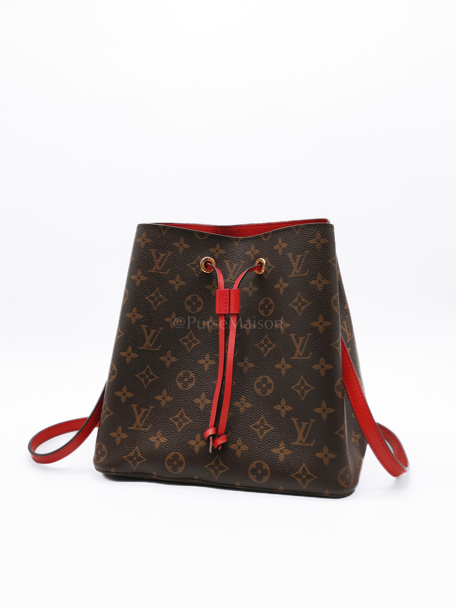 Neo Noe MM in Monogram Coquelicot Bucket Bag (Date Coce: SD2149) | Purse Maison Luxury Bags Shop