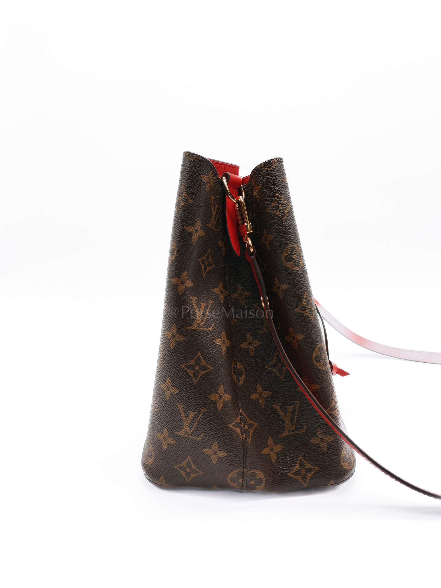 Neo Noe MM in Monogram Coquelicot Bucket Bag (Date Coce: SD2149) | Purse Maison Luxury Bags Shop