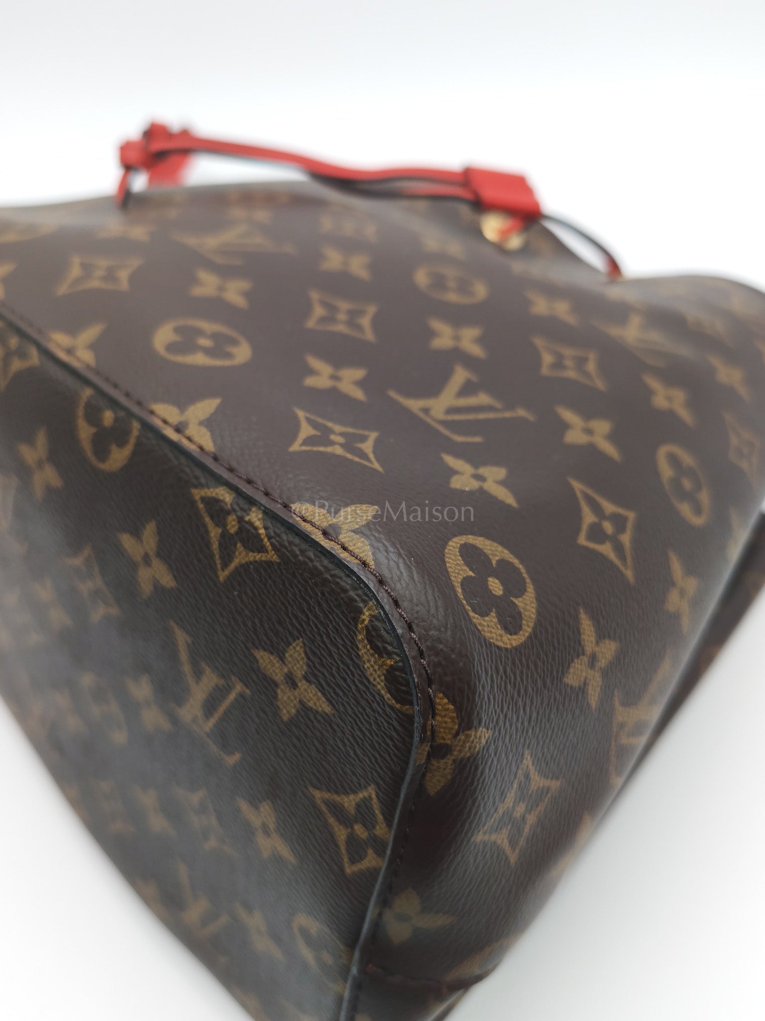 Neo Noe MM in Monogram Coquelicot Bucket Bag (Date Code: SR3167) | Purse Maison Luxury Bags Shop