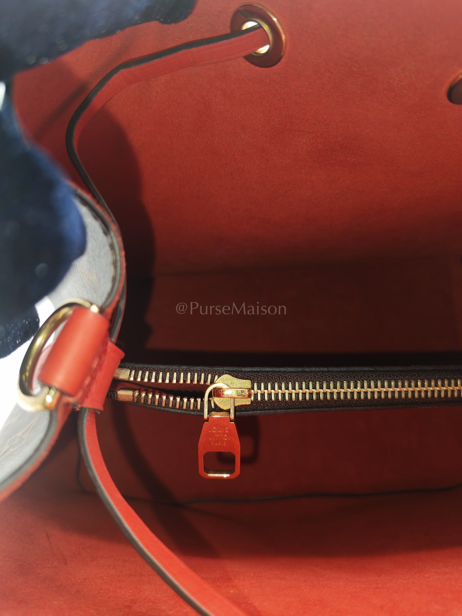 Neo Noe MM in Monogram Coquelicot Bucket Bag (Date Code: SR3167) | Purse Maison Luxury Bags Shop