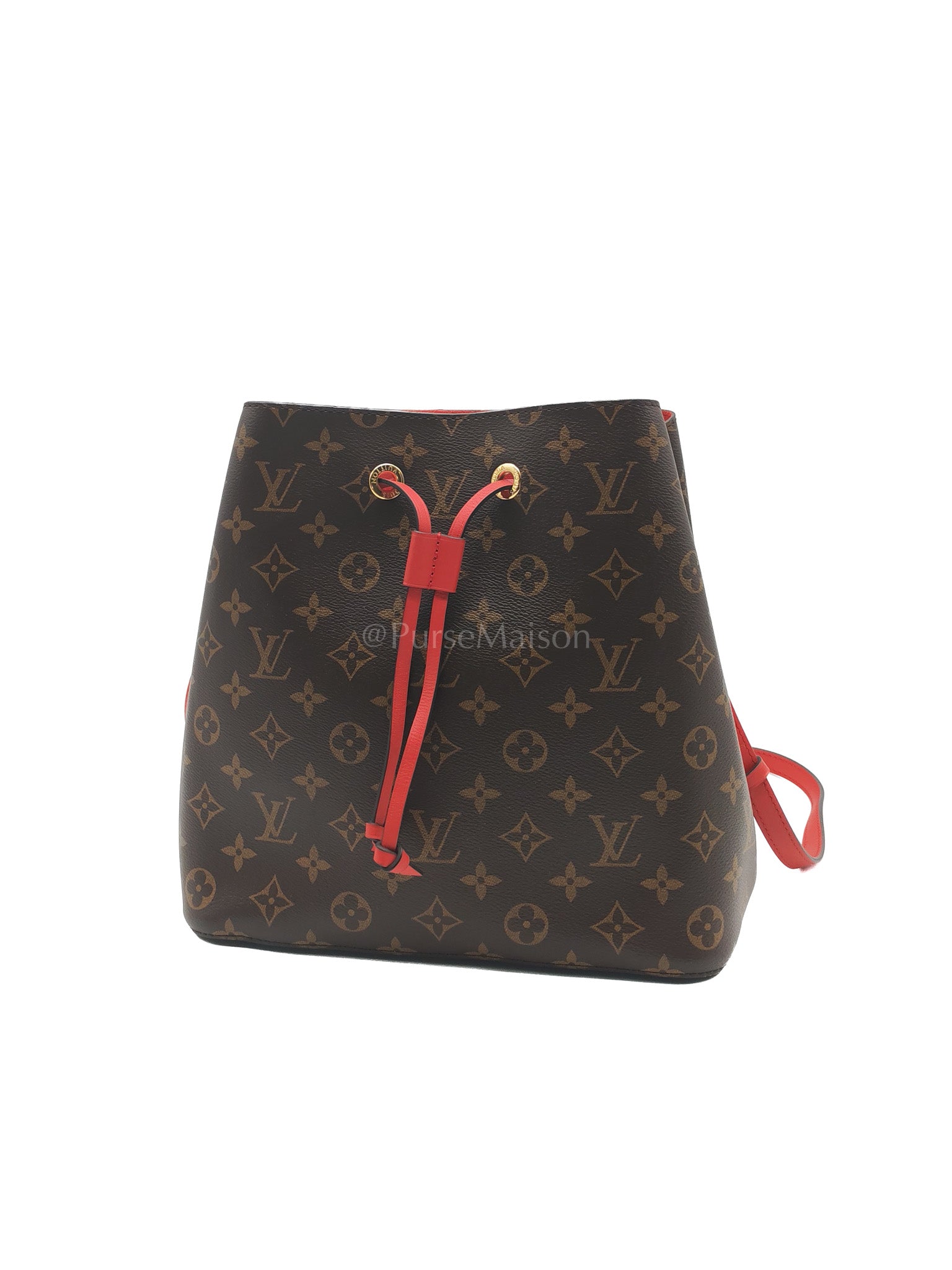 Neo Noe MM in Monogram Coquelicot Bucket Bag (Date Code: SR3167) | Purse Maison Luxury Bags Shop