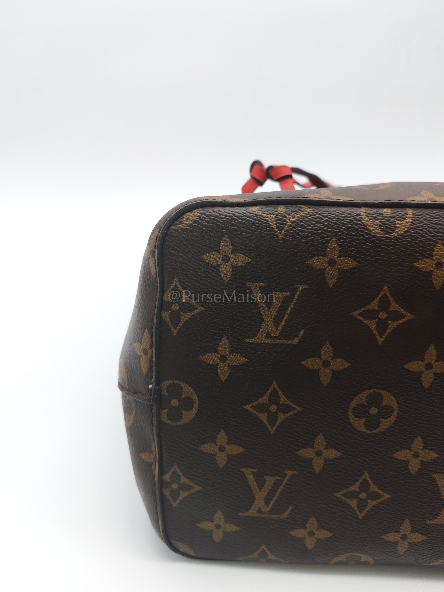 Neo Noe MM in Monogram Coquelicot Bucket Bag (Date Code: SR3167) | Purse Maison Luxury Bags Shop