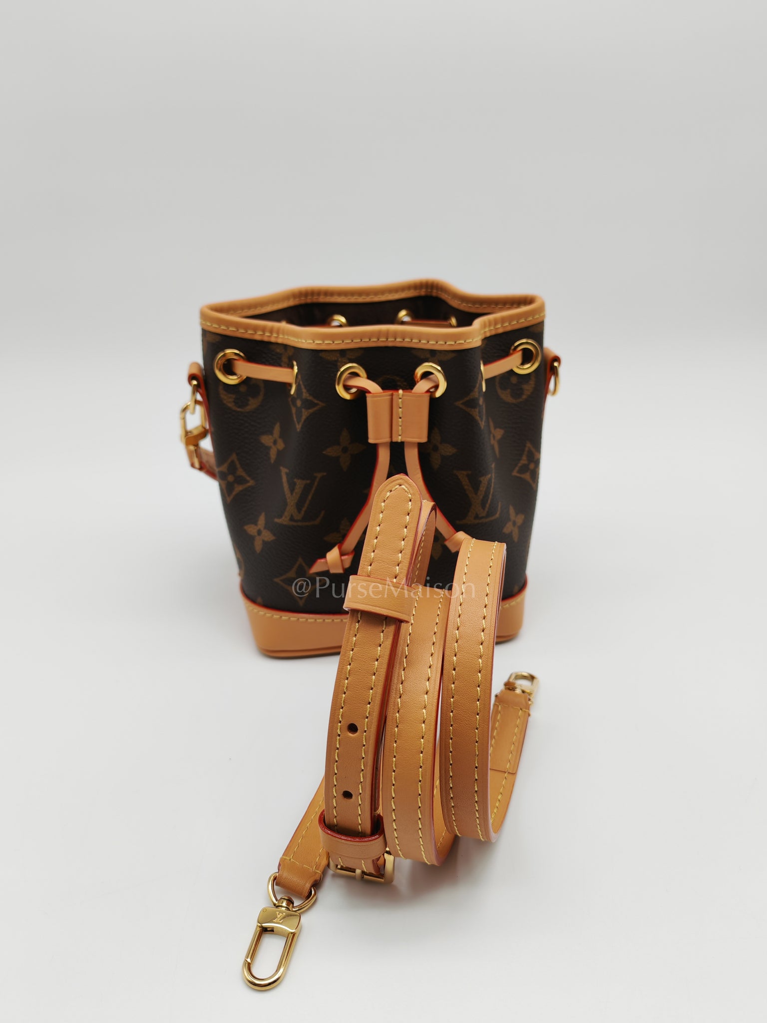 Neo Noe Nano in Monogram Canvas Bucket Bag (Microchip) | Purse Maison Luxury Bags Shop
