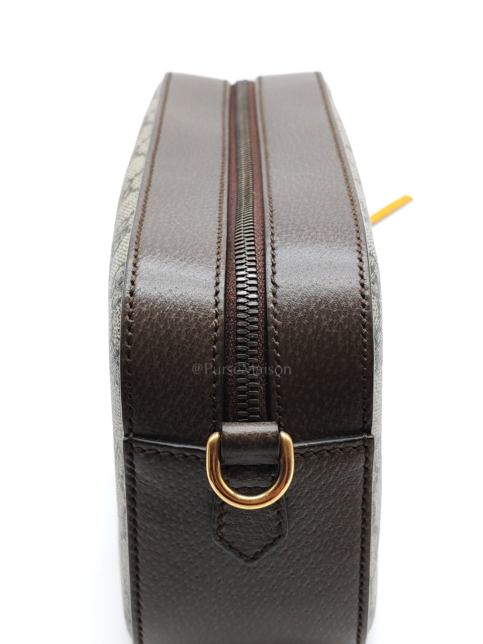 Neo Vintage Camera Bag in Brown GG Supreme Canvas with Tiger Head Logo & Gold Hardware | Purse Maison Luxury Bags Shop