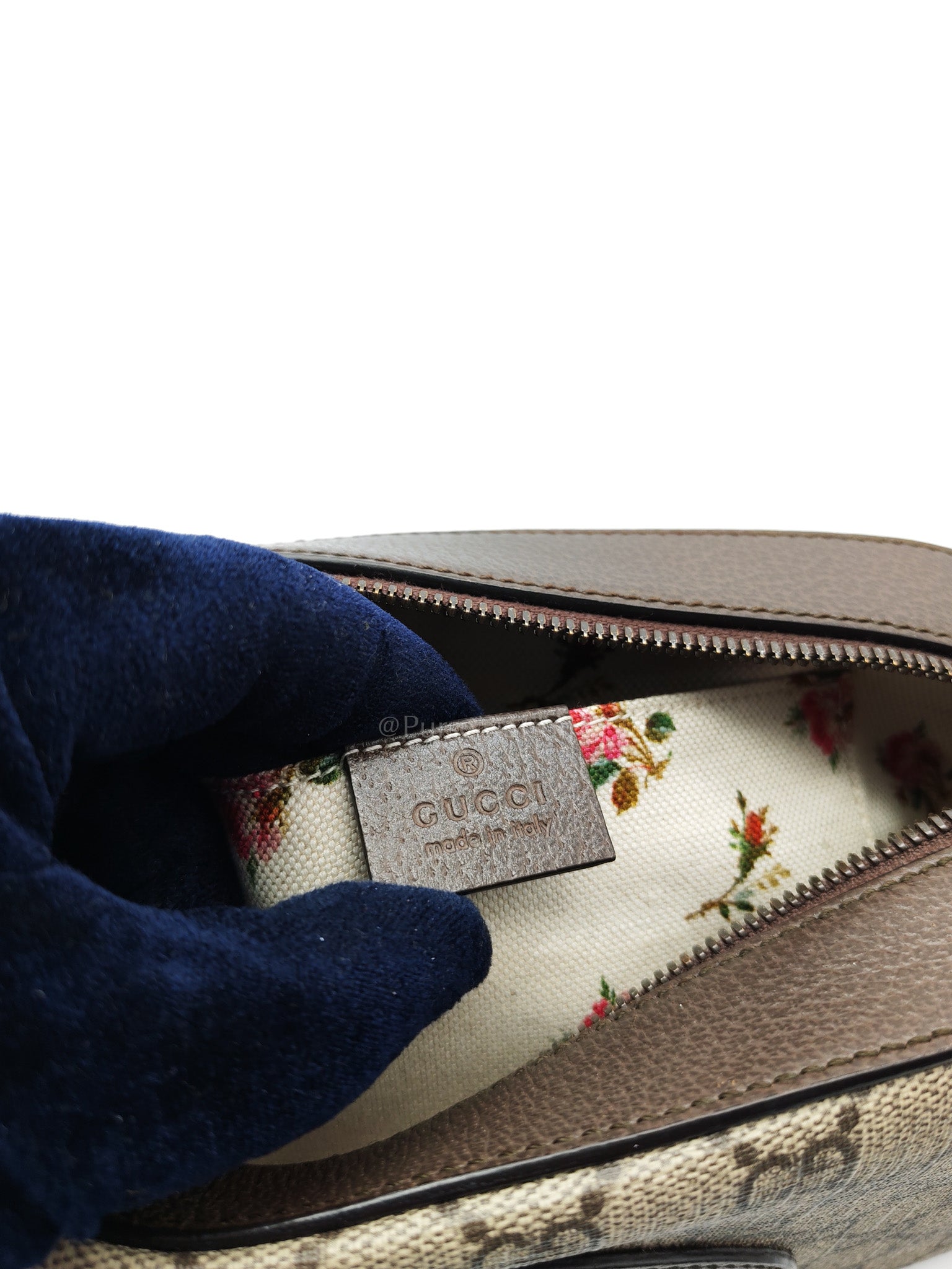 Neo Vintage Camera Bag in Brown GG Supreme Canvas with Tiger Head Logo & Gold Hardware | Purse Maison Luxury Bags Shop