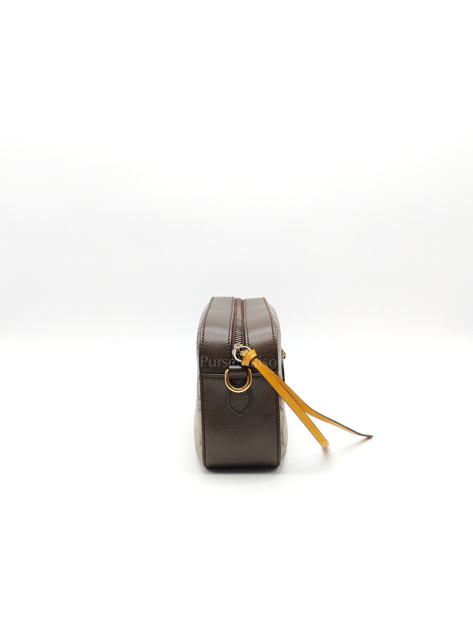 Neo Vintage Camera Bag in Brown GG Supreme Canvas with Tiger Head Logo & Gold Hardware | Purse Maison Luxury Bags Shop