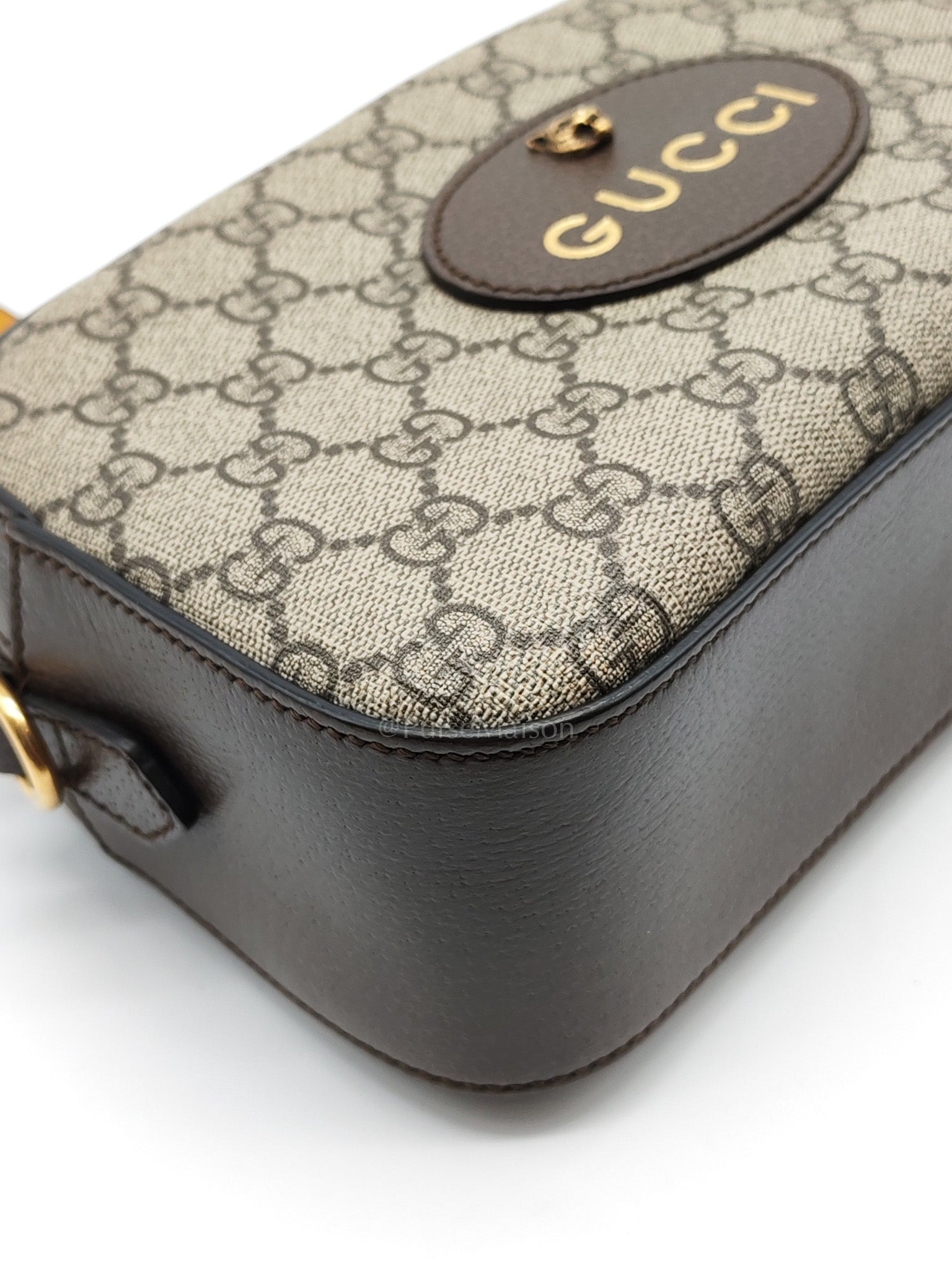 Neo Vintage Camera Bag in Brown GG Supreme Canvas with Tiger Head Logo & Gold Hardware | Purse Maison Luxury Bags Shop