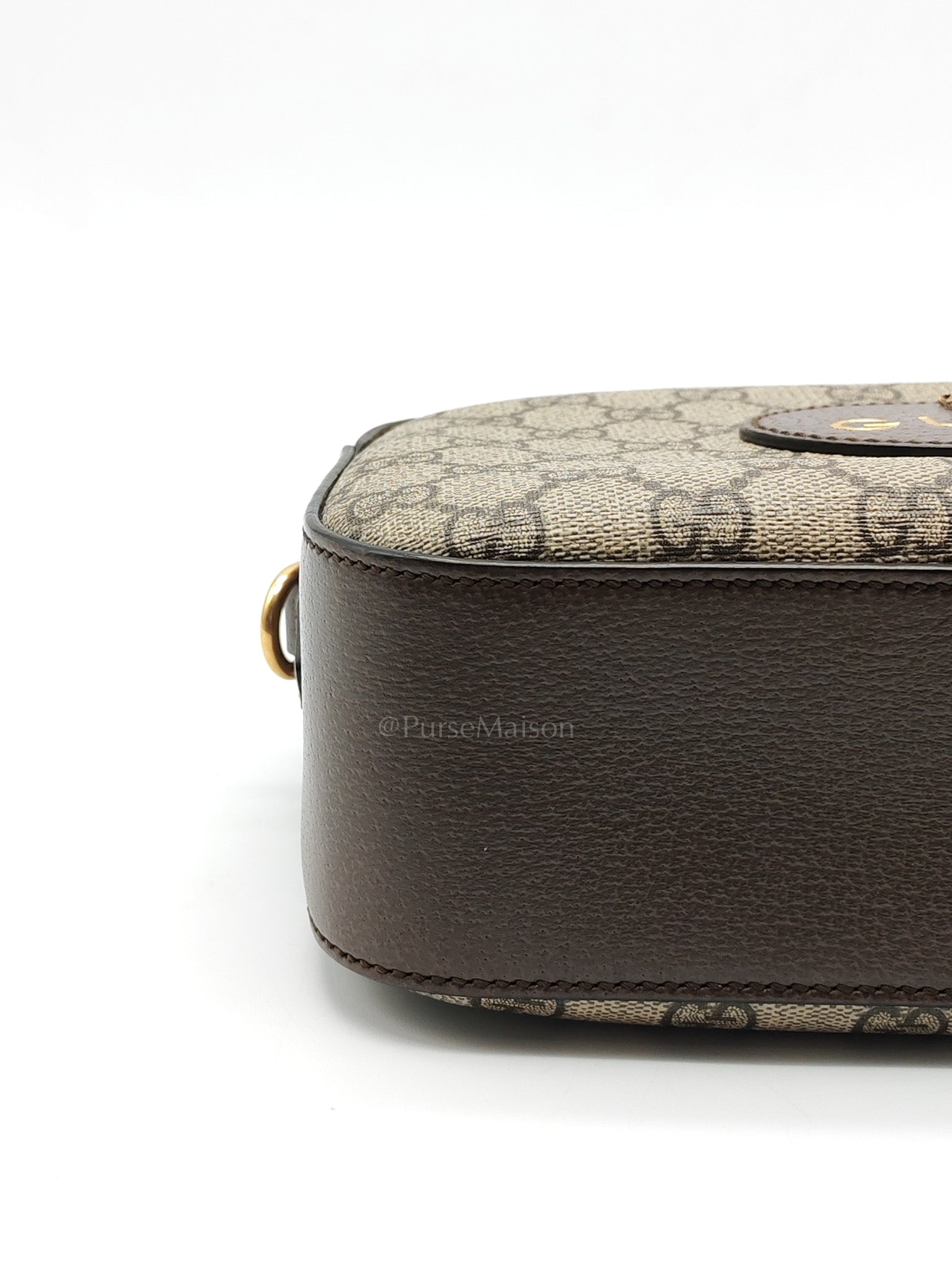 Neo Vintage Camera Bag in Brown GG Supreme Canvas with Tiger Head Logo & Gold Hardware | Purse Maison Luxury Bags Shop