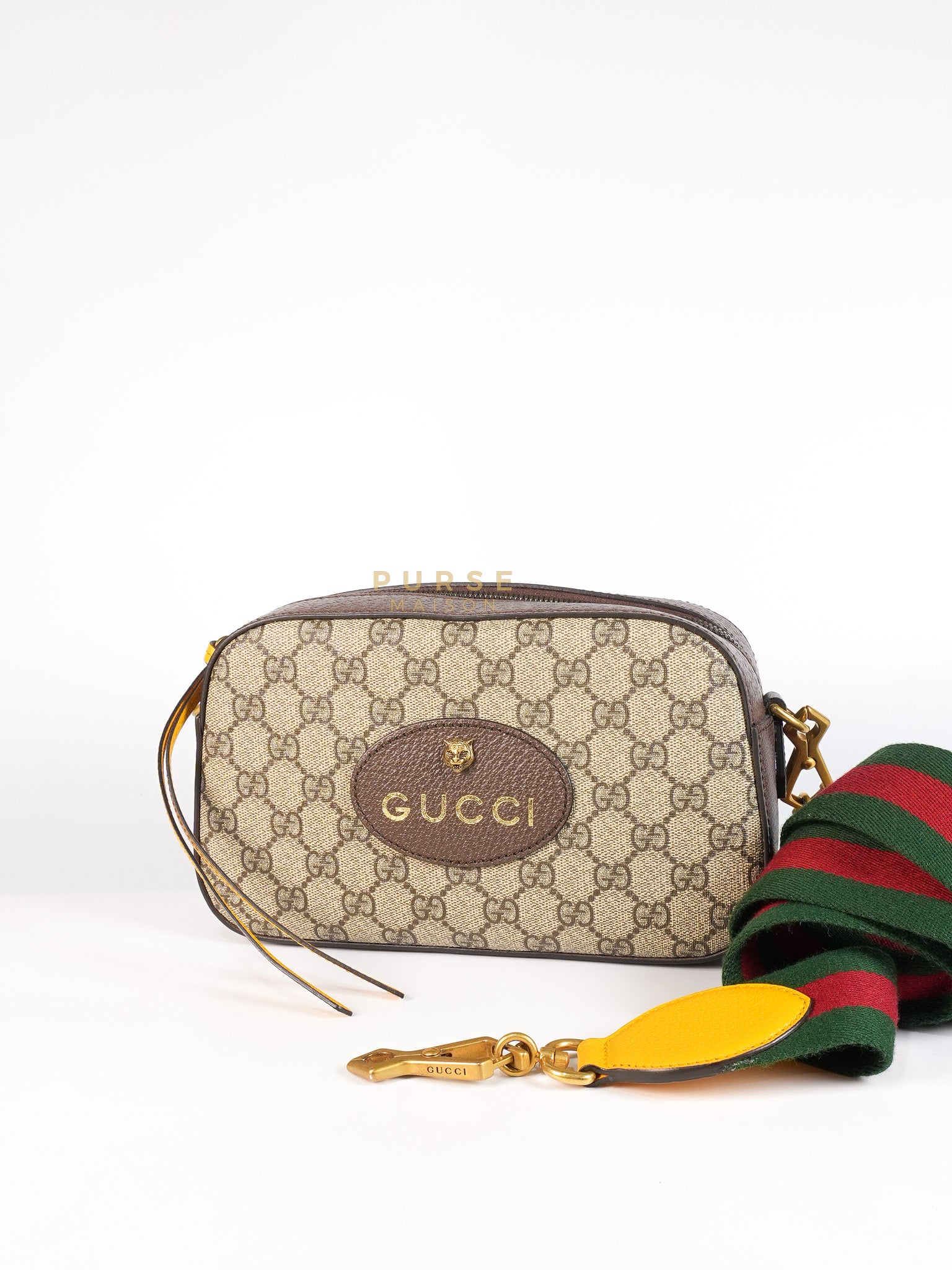 Neo Vintage Metallic Tiger Camera Bag in Supreme Monogram Canvas | Purse Maison Luxury Bags Shop