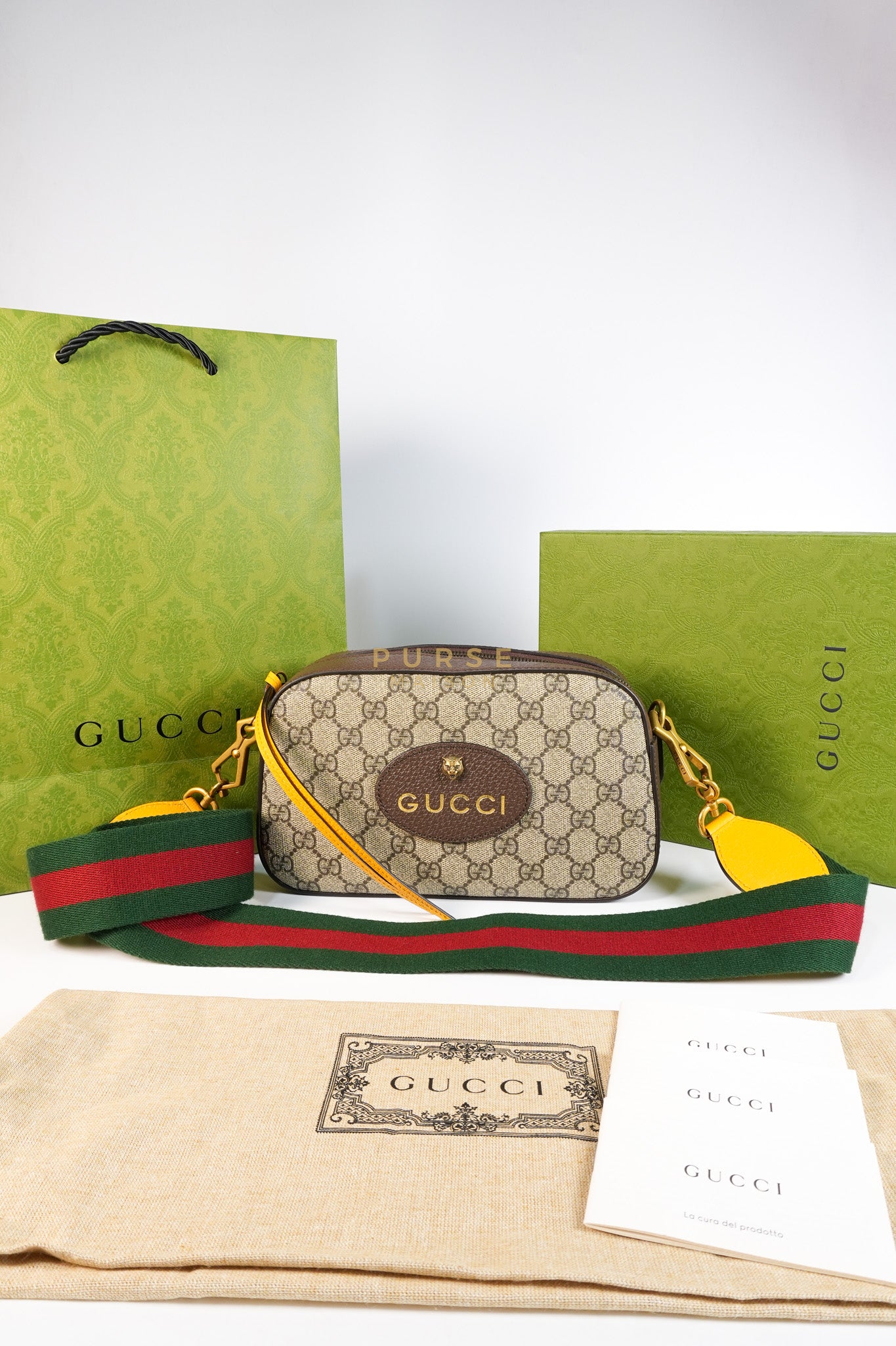 Neo Vintage Metallic Tiger Camera Bag in Supreme Monogram Canvas | Purse Maison Luxury Bags Shop