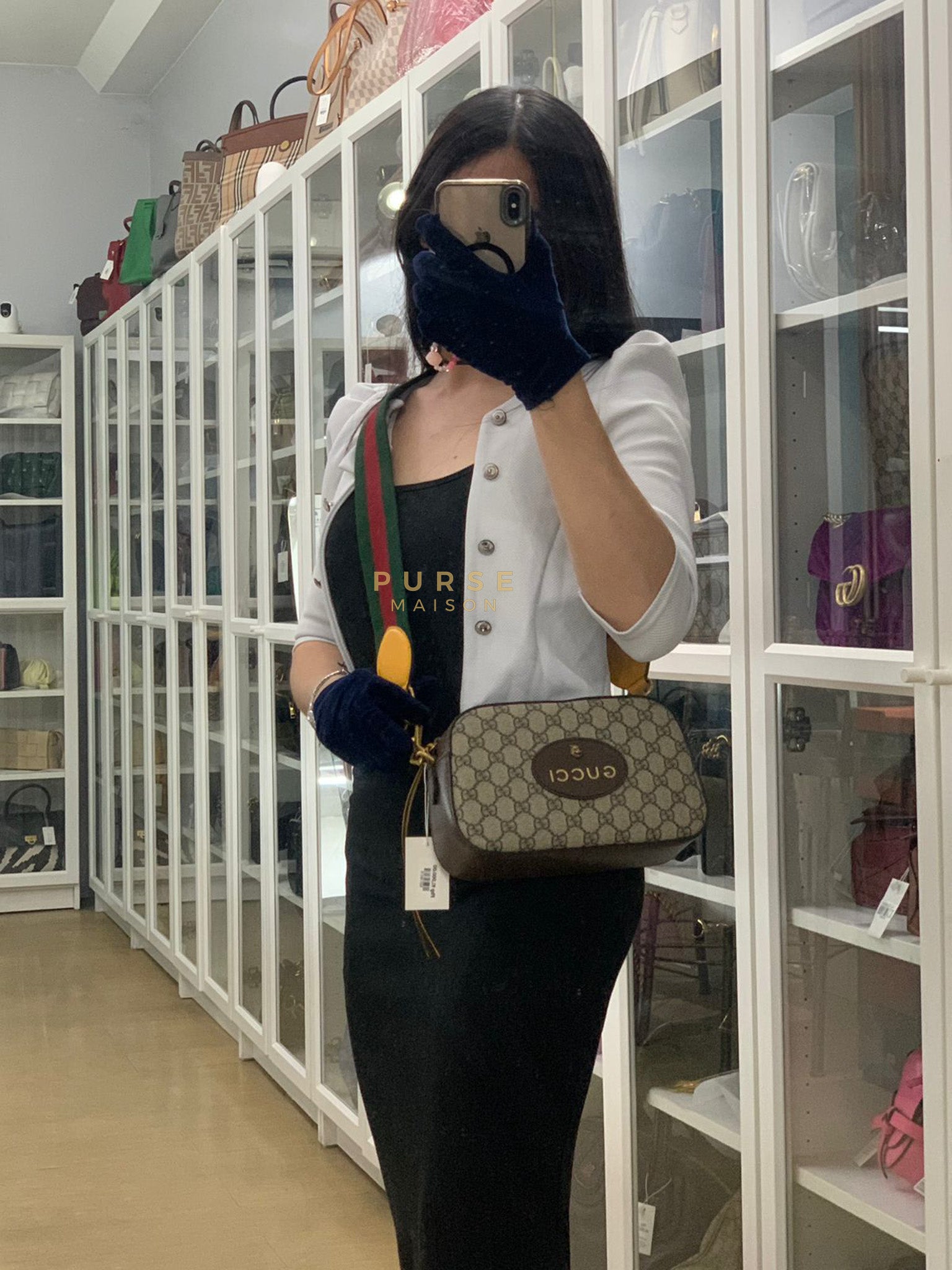 Neo Vintage Metallic Tiger Camera Bag in Supreme Monogram Canvas | Purse Maison Luxury Bags Shop