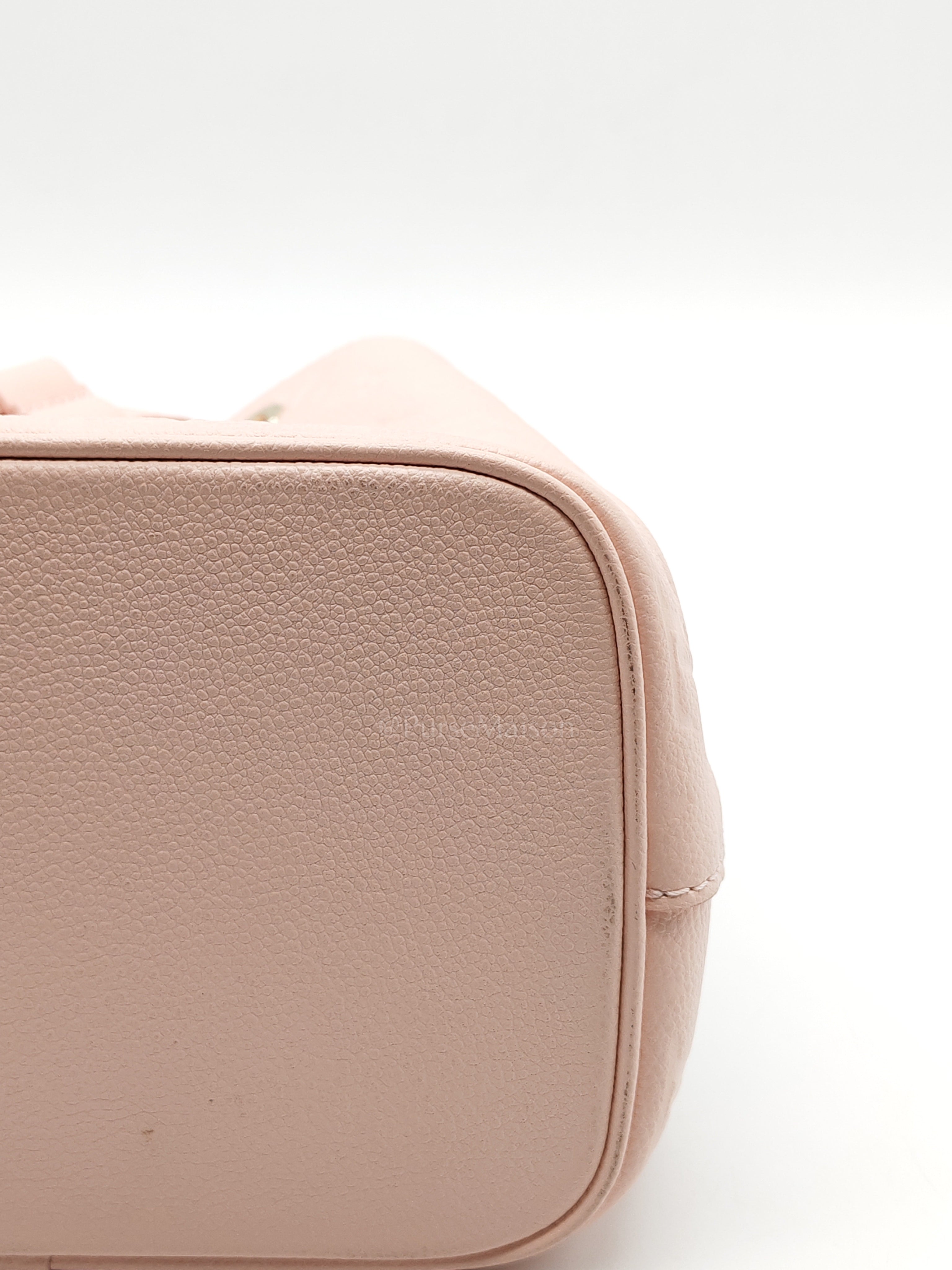 NeoNoe BB in Opal Pink Monogram Empriente Leather & Light Gold Hardware Microchip | Purse Maison Luxury Bags Shop