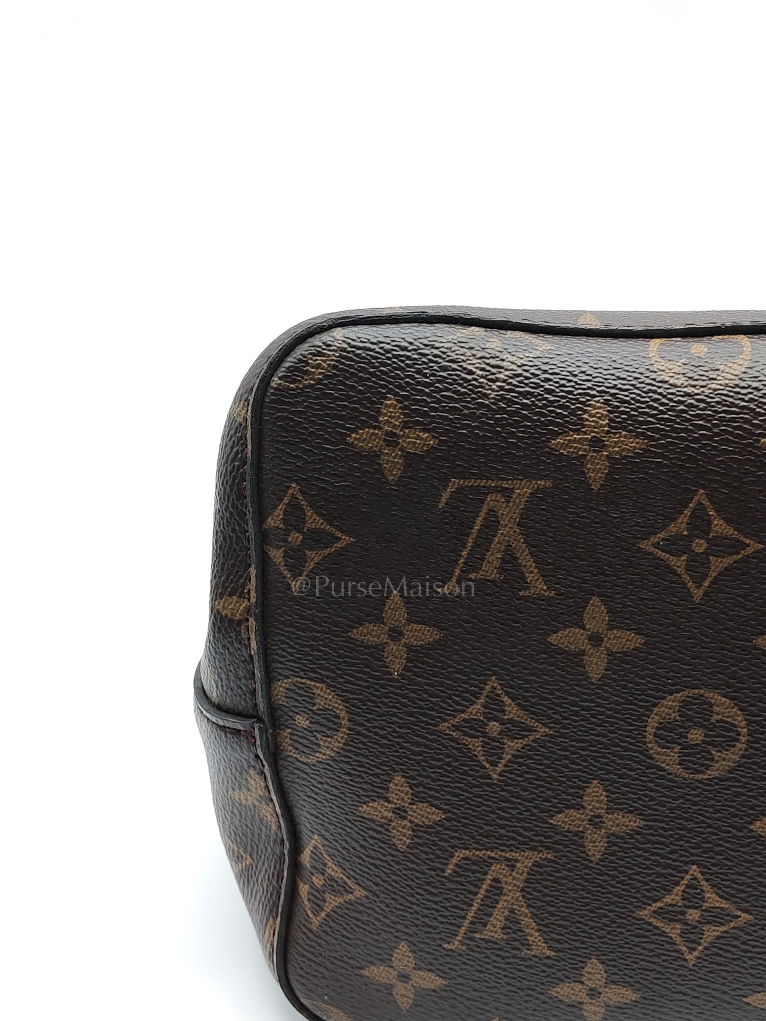 Neonoe Bucket Bag Monogram Canvas and Red (Date code: SP4117) | Purse Maison Luxury Bags Shop