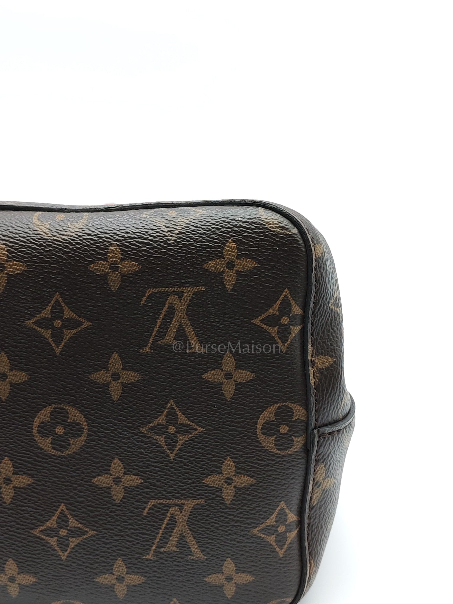 Neonoe Bucket Bag Monogram Canvas and Red (Date code: SP4117) | Purse Maison Luxury Bags Shop