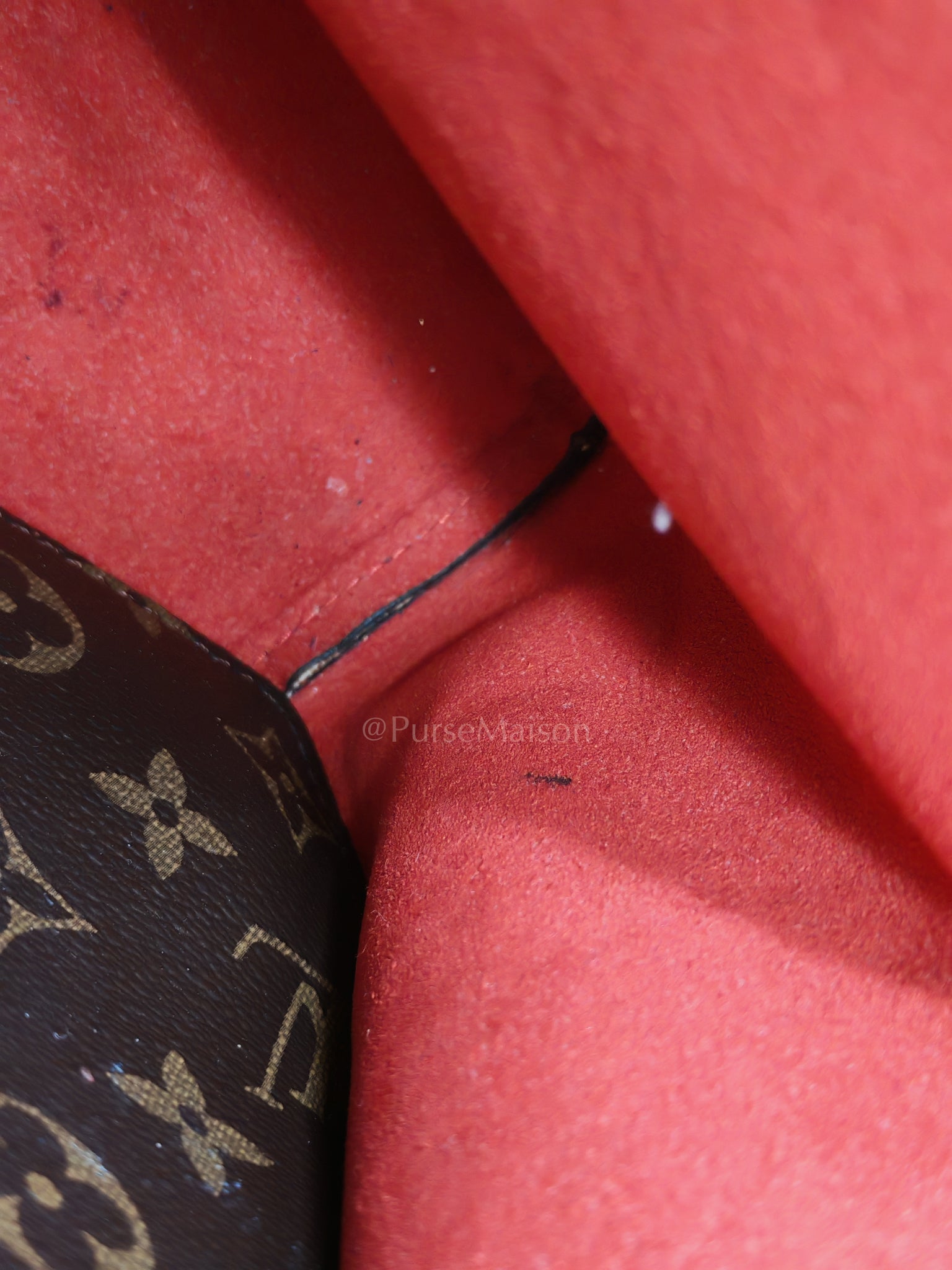 Neonoe Bucket Bag Monogram Canvas and Red (Date code: SP4117) | Purse Maison Luxury Bags Shop
