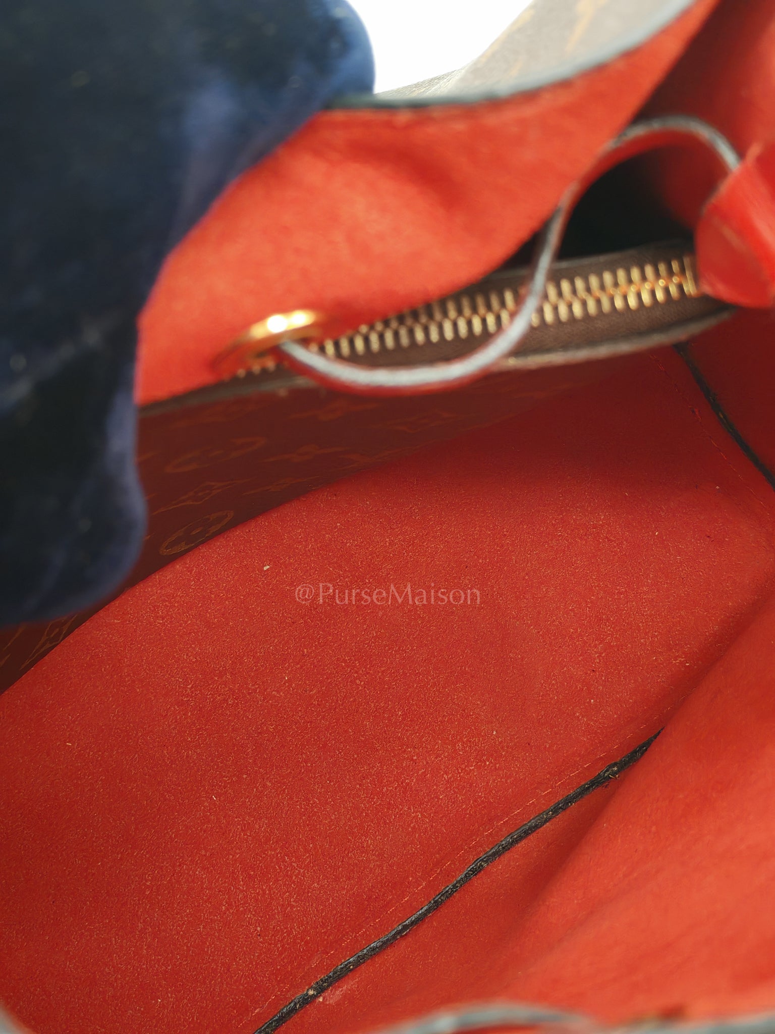 Neonoe Bucket Bag Monogram Canvas and Red (Date code: SP4117) | Purse Maison Luxury Bags Shop