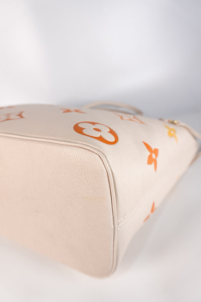 Neverfull MM Cream Monogram Empreinte Leather(Microchip) | Purse Maison Luxury Bags Shop