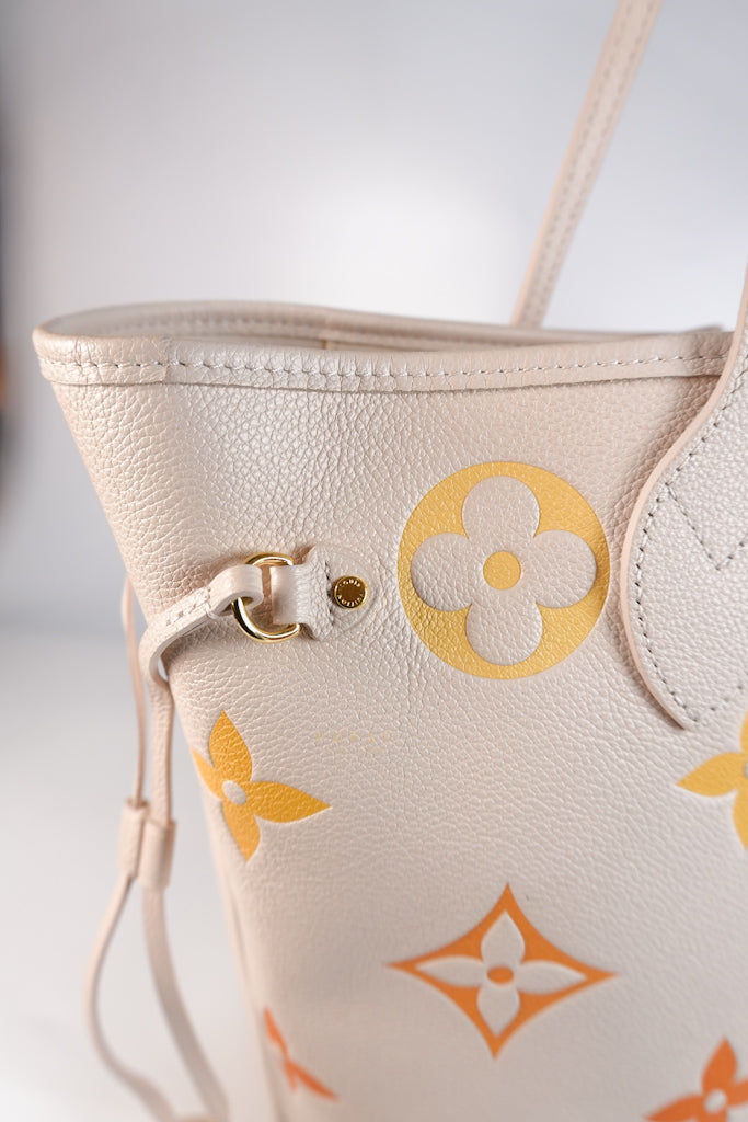 Neverfull MM Cream Monogram Empreinte Leather(Microchip) | Purse Maison Luxury Bags Shop