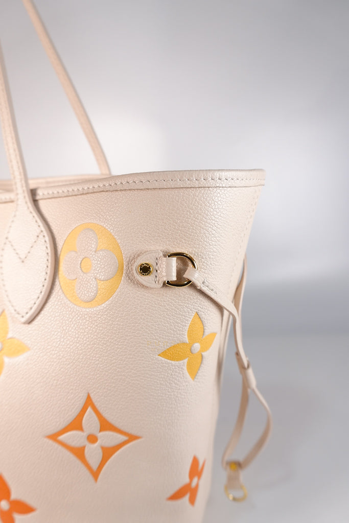 Neverfull MM Cream Monogram Empreinte Leather(Microchip) | Purse Maison Luxury Bags Shop