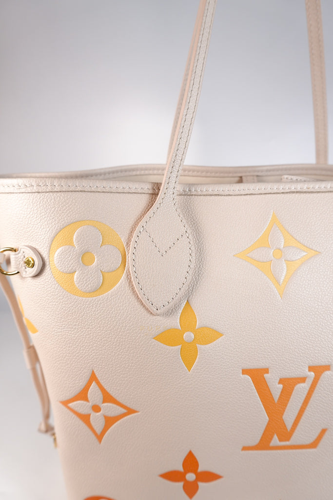 Neverfull MM Cream Monogram Empreinte Leather(Microchip) | Purse Maison Luxury Bags Shop
