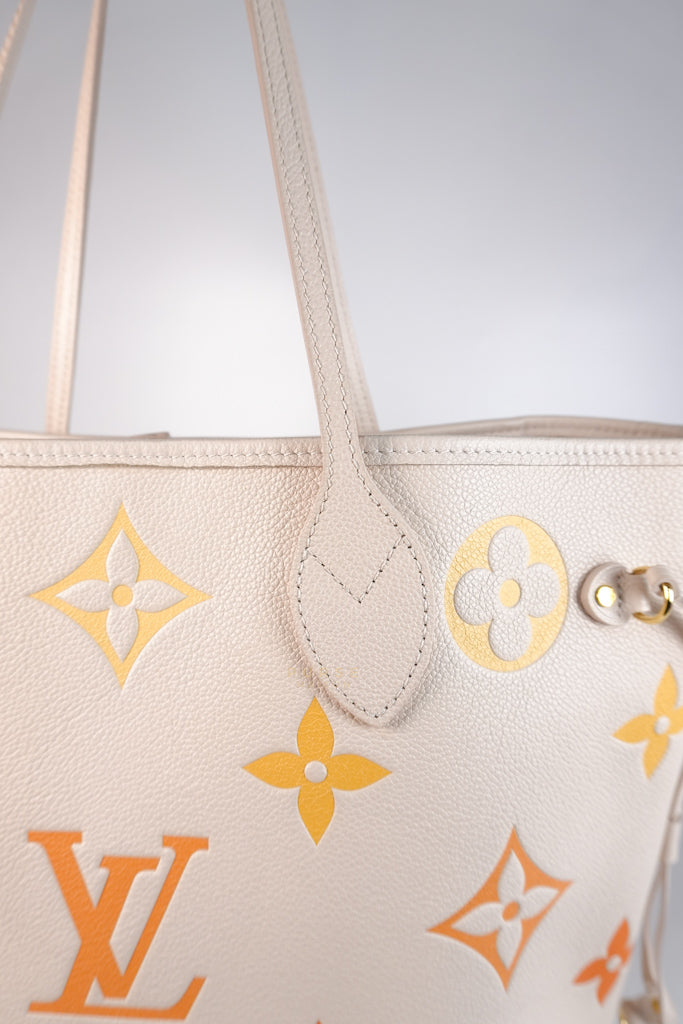 Neverfull MM Cream Monogram Empreinte Leather(Microchip) | Purse Maison Luxury Bags Shop