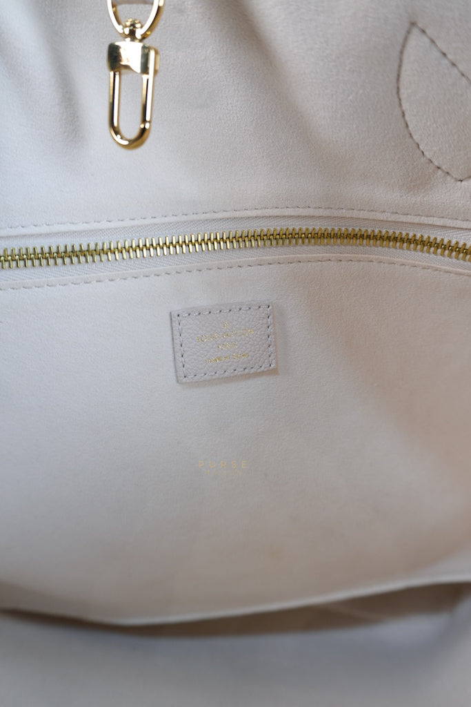 Neverfull MM Cream Monogram Empreinte Leather(Microchip) | Purse Maison Luxury Bags Shop