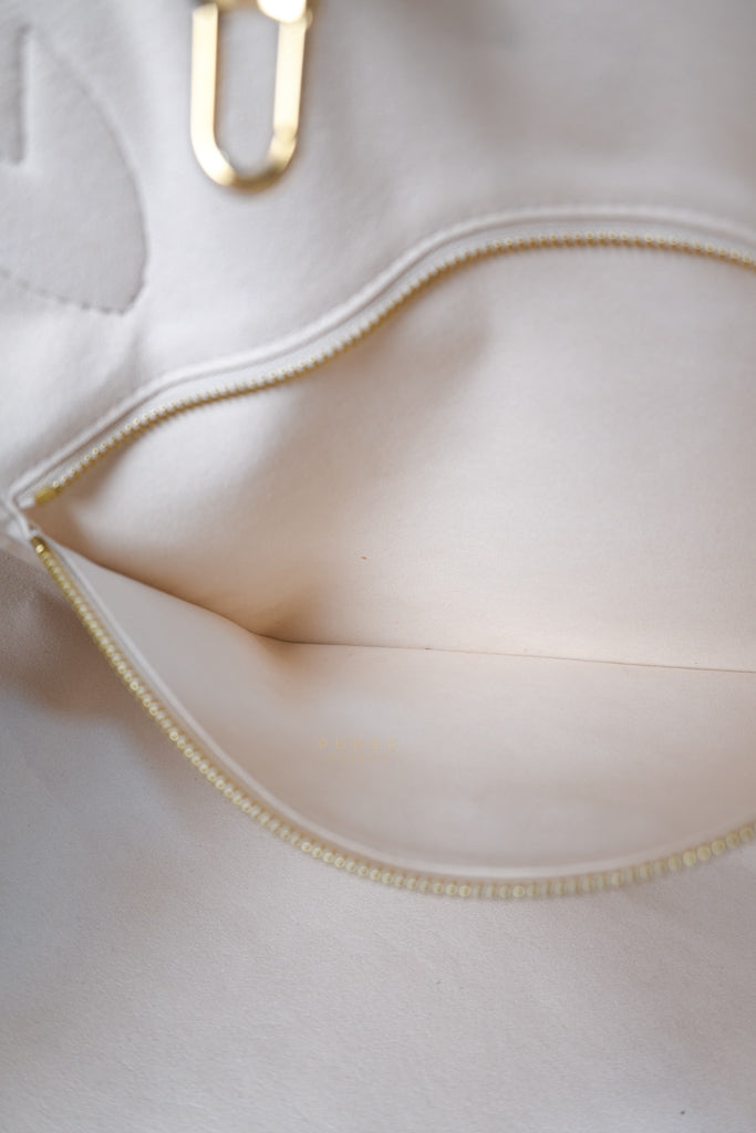 Neverfull MM Cream Monogram Empreinte Leather(Microchip) | Purse Maison Luxury Bags Shop