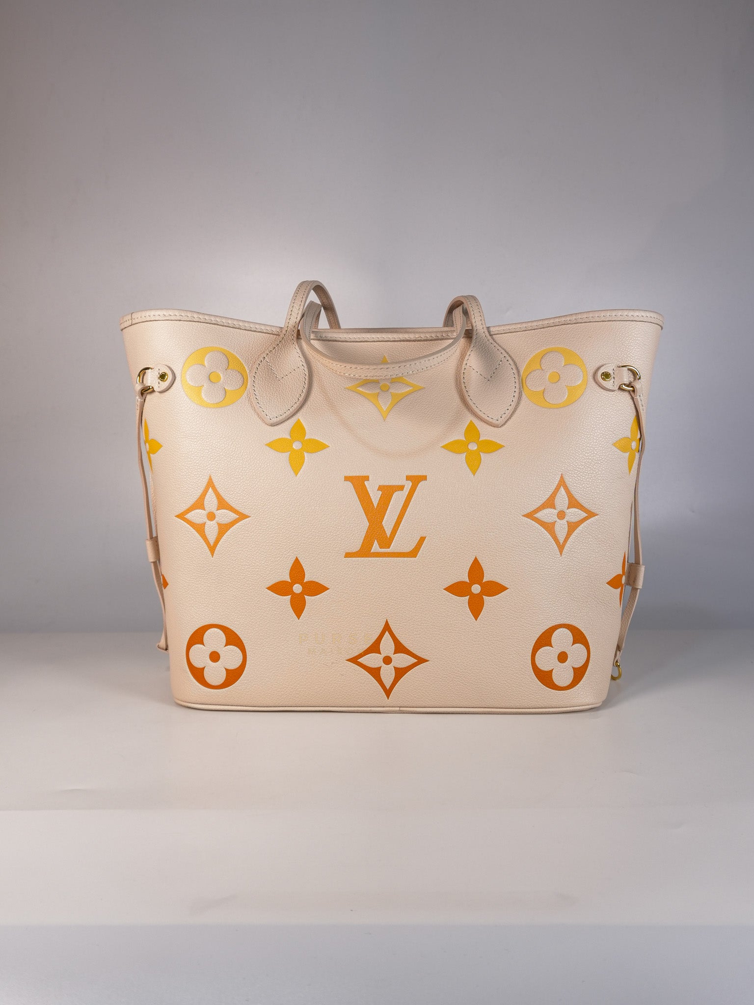 Neverfull MM Cream Monogram Empreinte Leather(Microchip) | Purse Maison Luxury Bags Shop