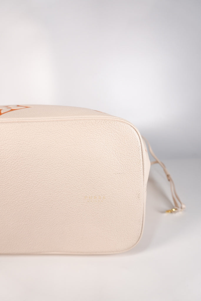 Neverfull MM Cream Monogram Empreinte Leather(Microchip) | Purse Maison Luxury Bags Shop