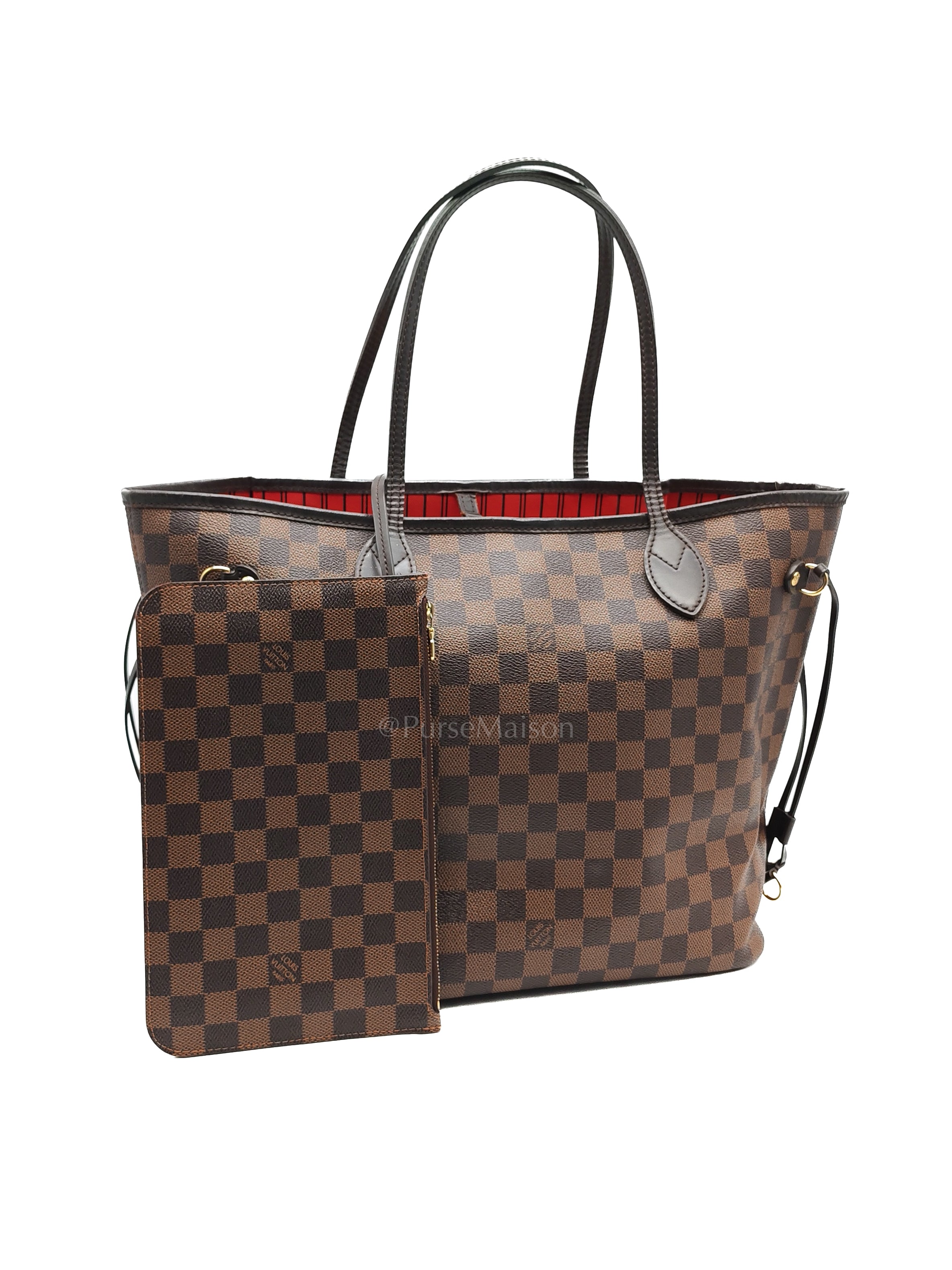 Neverfull MM in Damier Ebene Canvas Tote Bag (Date Code: SA1164) | Purse Maison Luxury Bags Shop