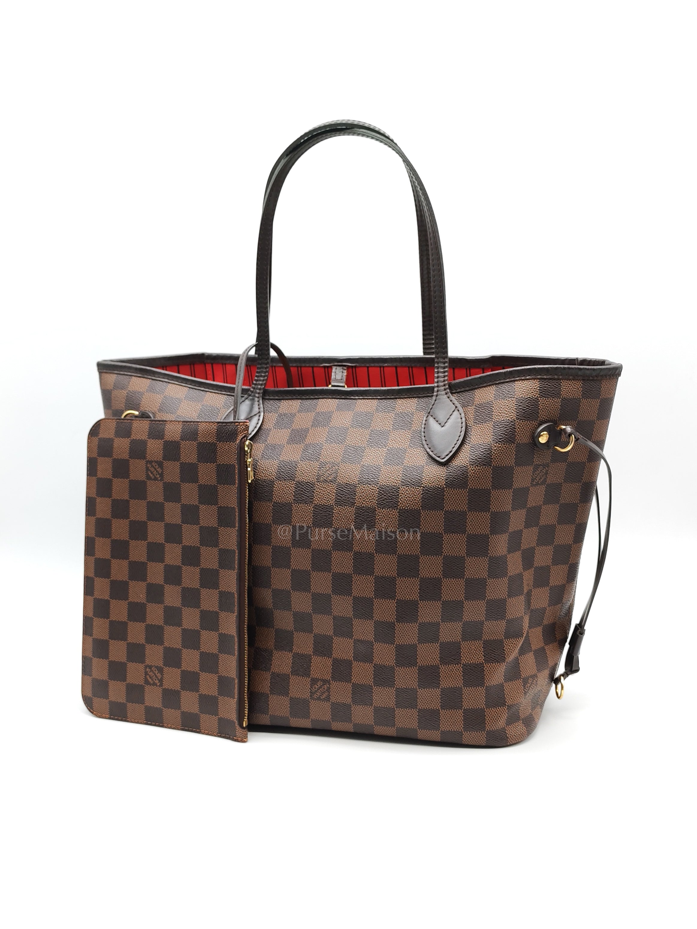 Neverfull MM in Damier Ebene Canvas Tote Bag (Date Code: SA1164) | Purse Maison Luxury Bags Shop