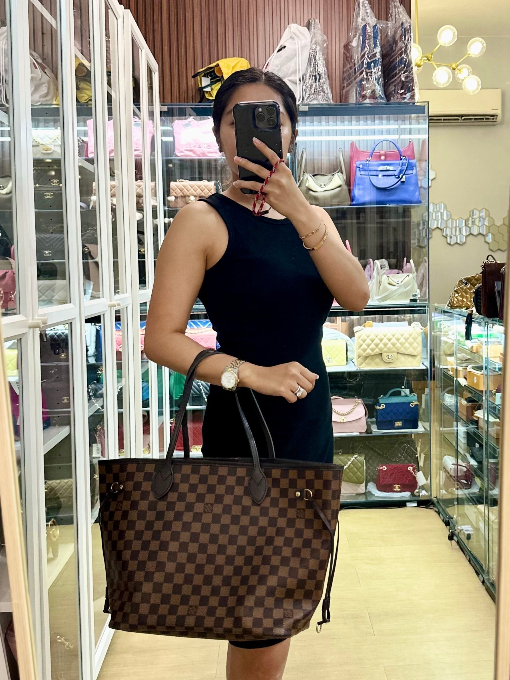 Neverfull MM Damier Ebene Canvas(Date code: AR1181) | Purse Maison Luxury Bags Shop