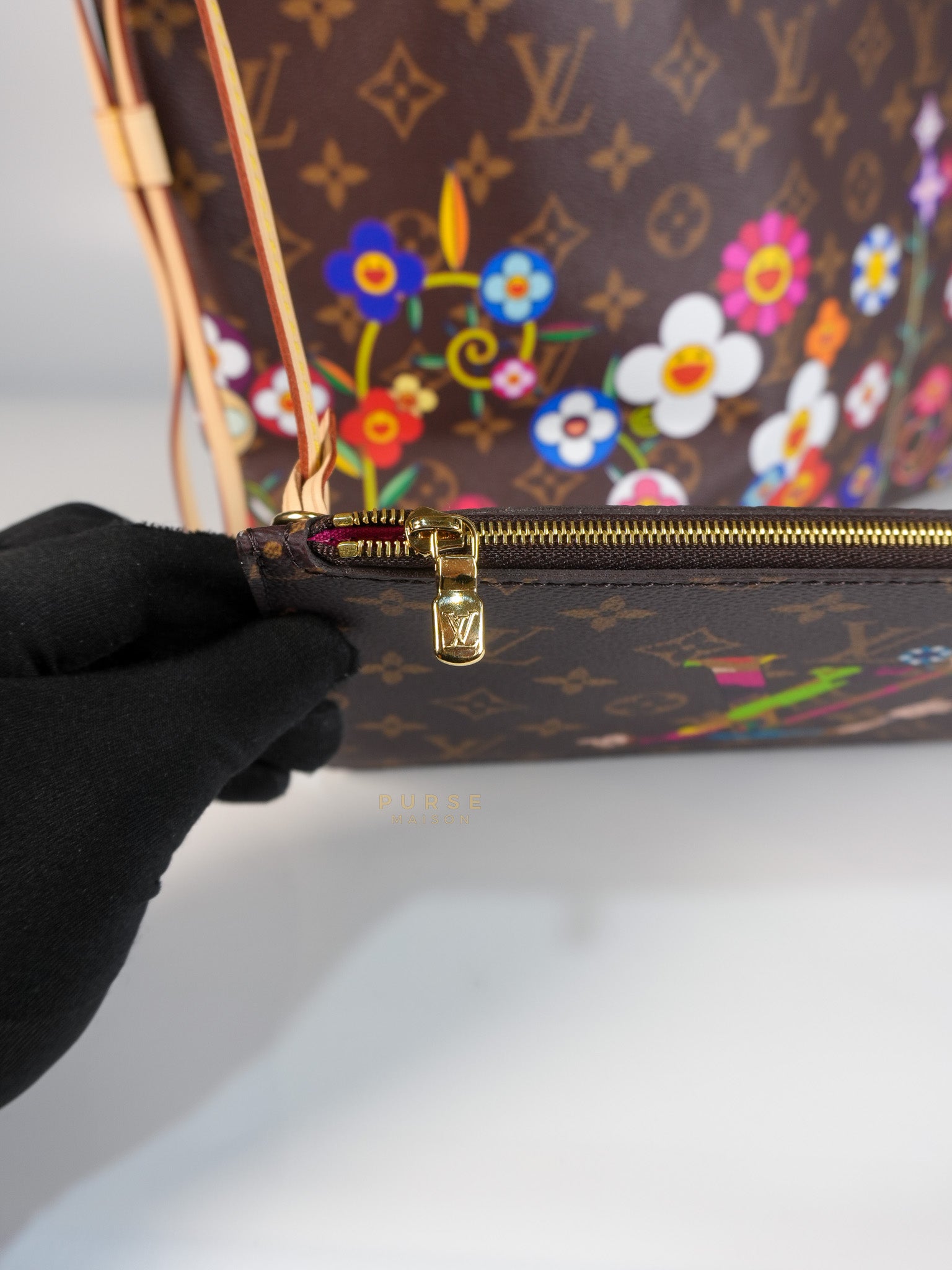 Neverfull MM in Takashi Murakami Monogram Canvas(Microchip) | Purse Maison Luxury Bags Shop