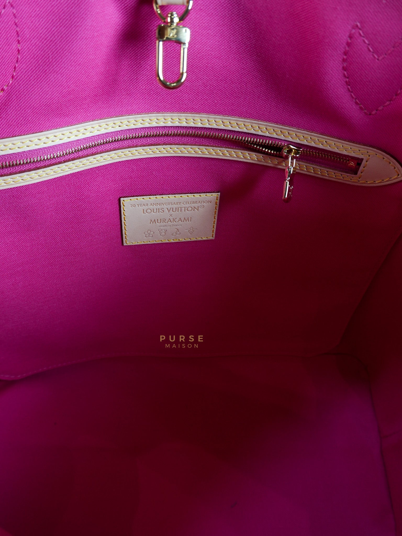 Neverfull MM in Takashi Murakami Monogram Canvas(Microchip) | Purse Maison Luxury Bags Shop