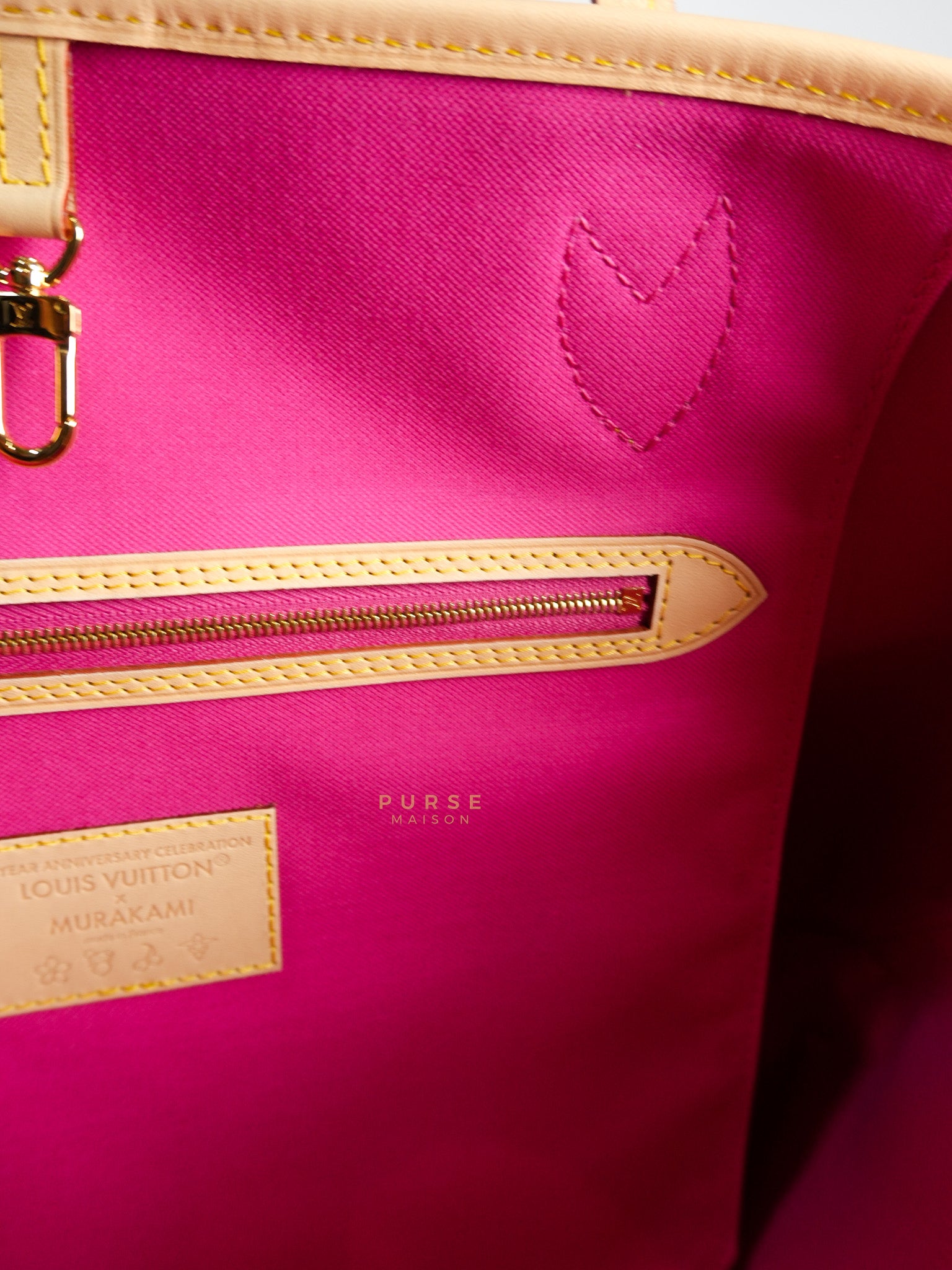 Neverfull MM in Takashi Murakami Monogram Canvas(Microchip) | Purse Maison Luxury Bags Shop