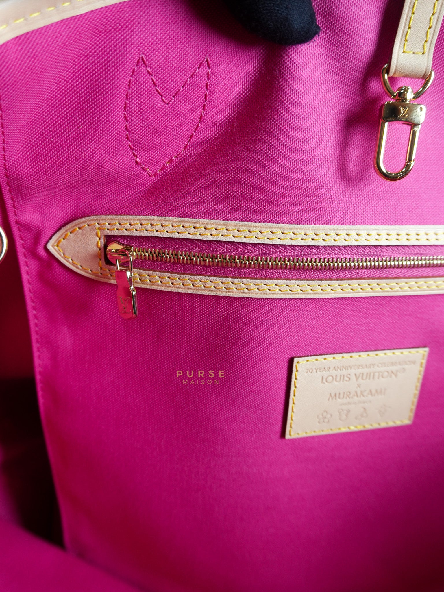 Neverfull MM in Takashi Murakami Monogram Canvas(Microchip) | Purse Maison Luxury Bags Shop